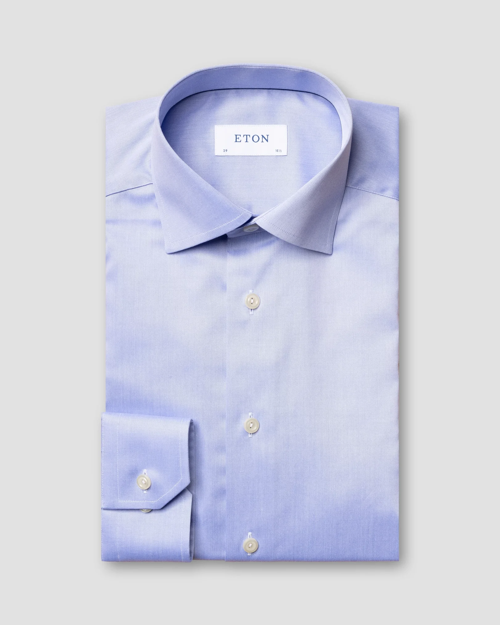 Eton - blue fine twill shirt
