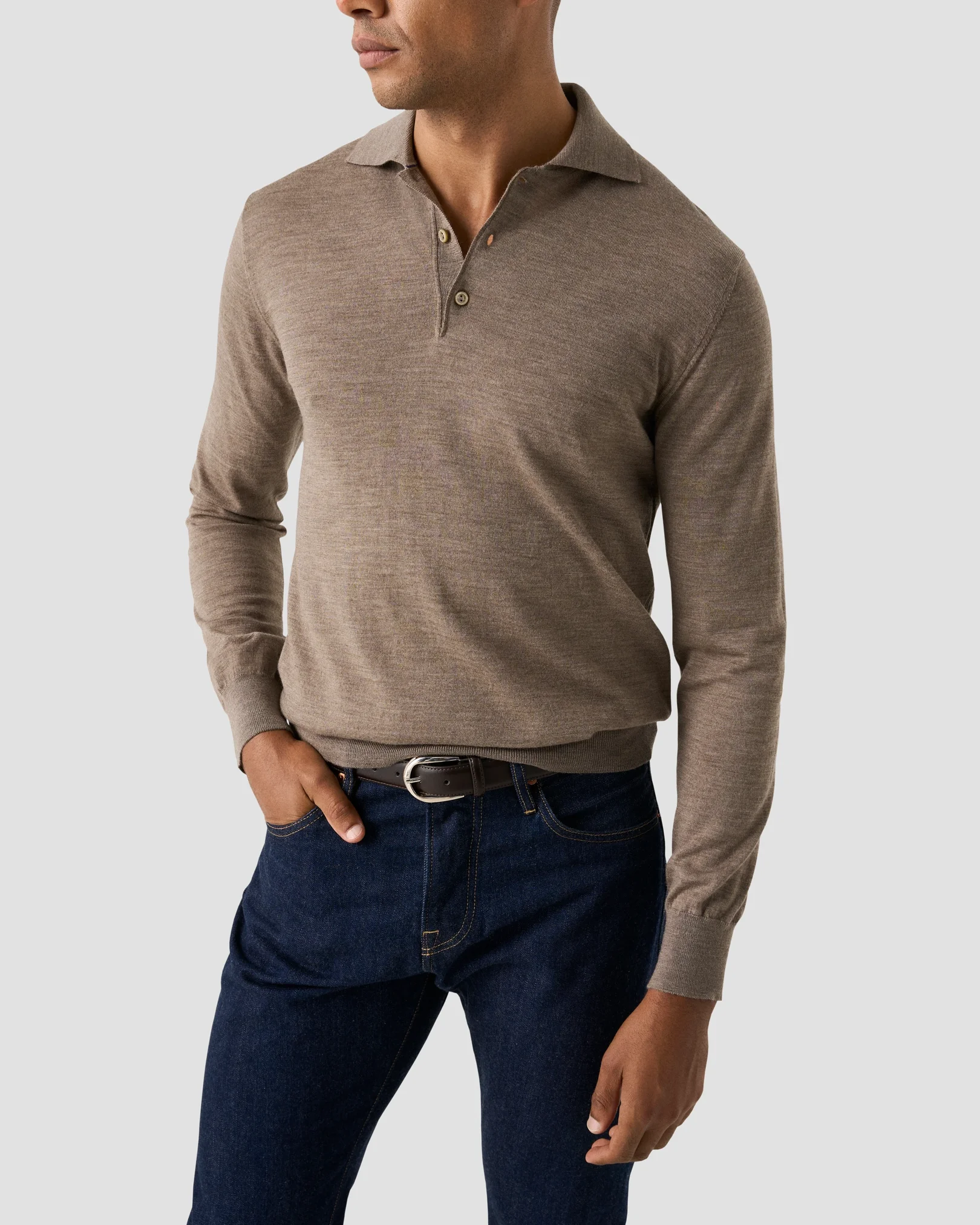 Eton - Fine Knit Merino Polo