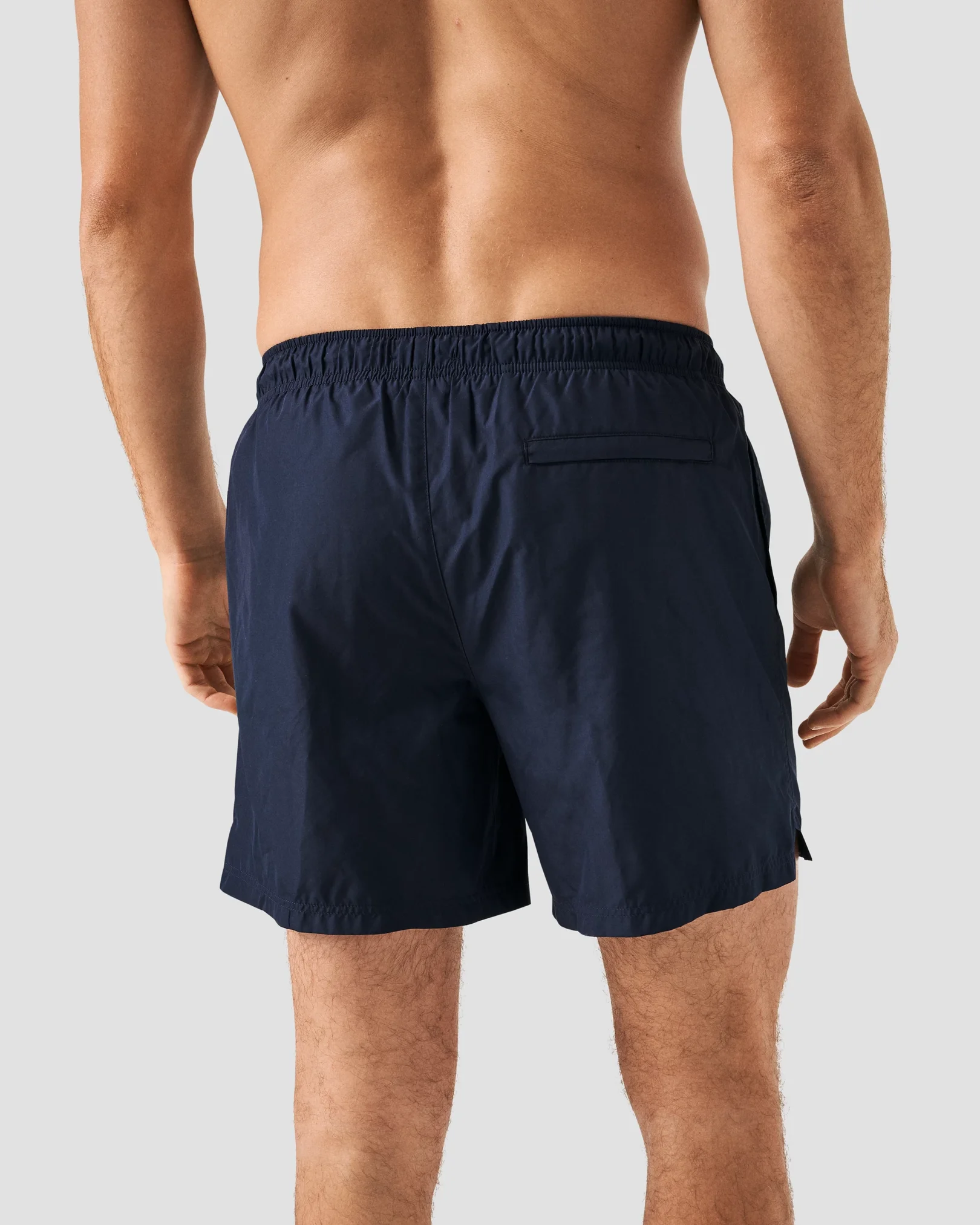 Eton - navy blue drawstring swim shorts