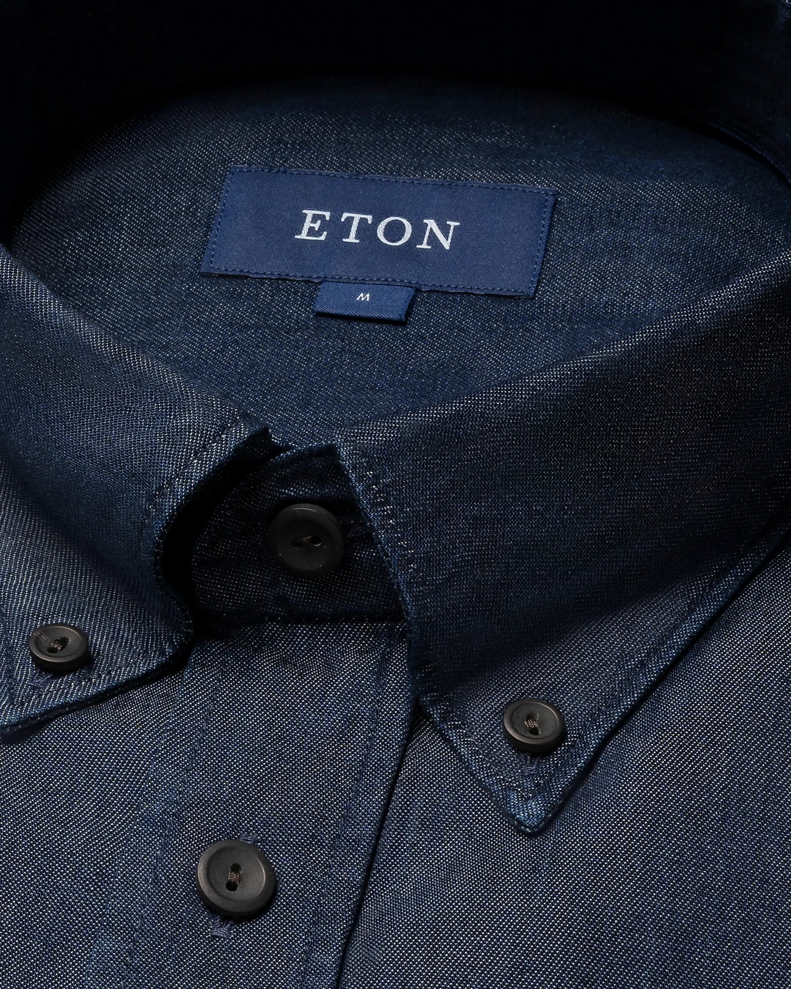 Chemise bleu moyen en denim – Boutonnée