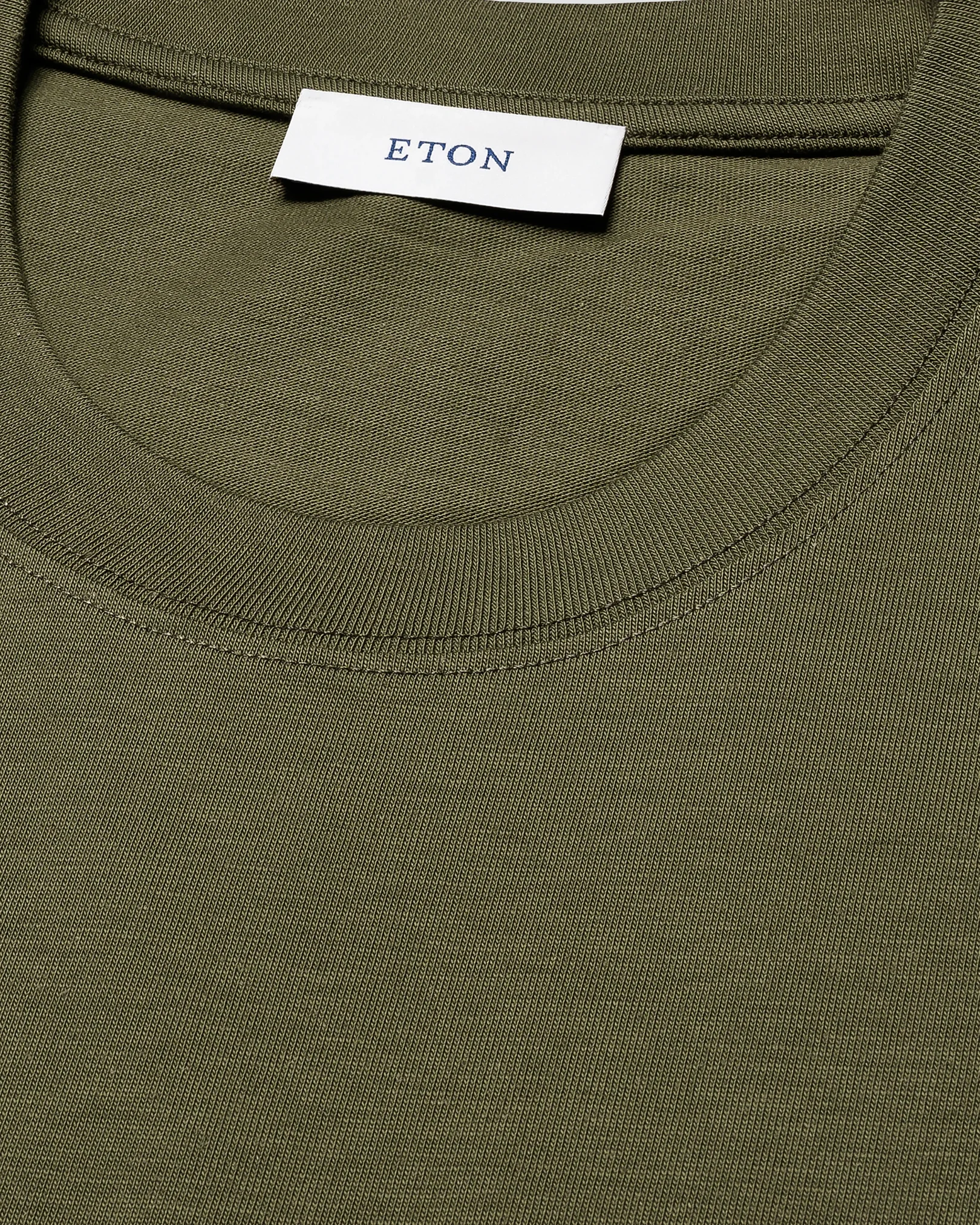Eton - dark green single jersey supima cotton t shirt