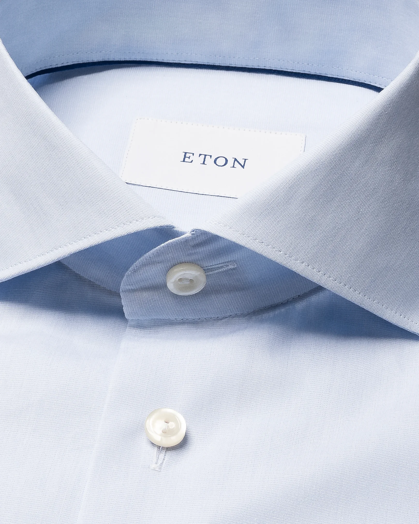Eton - light blue end on end breeze poplin shirt