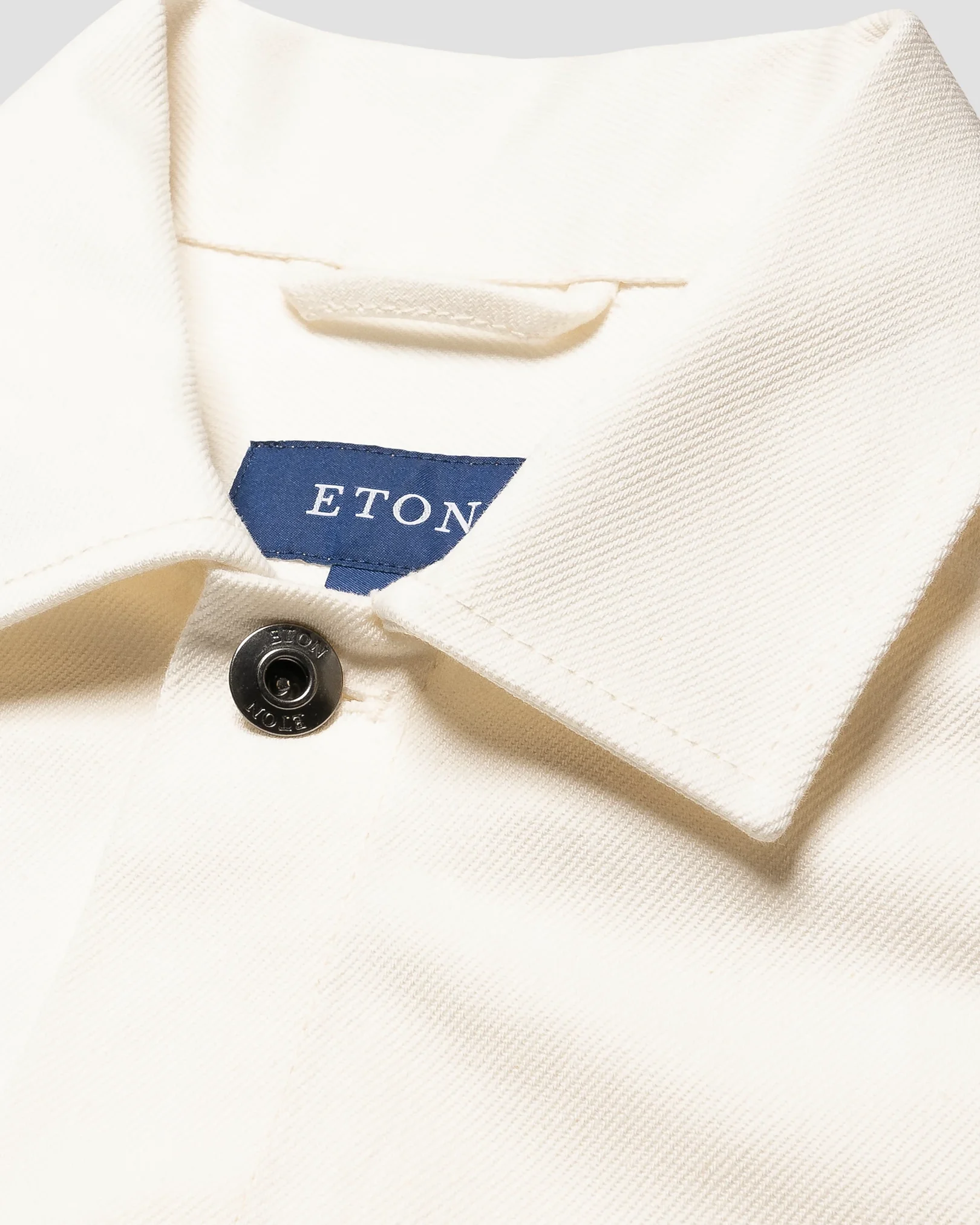 Eton - white turndown collar overshirt