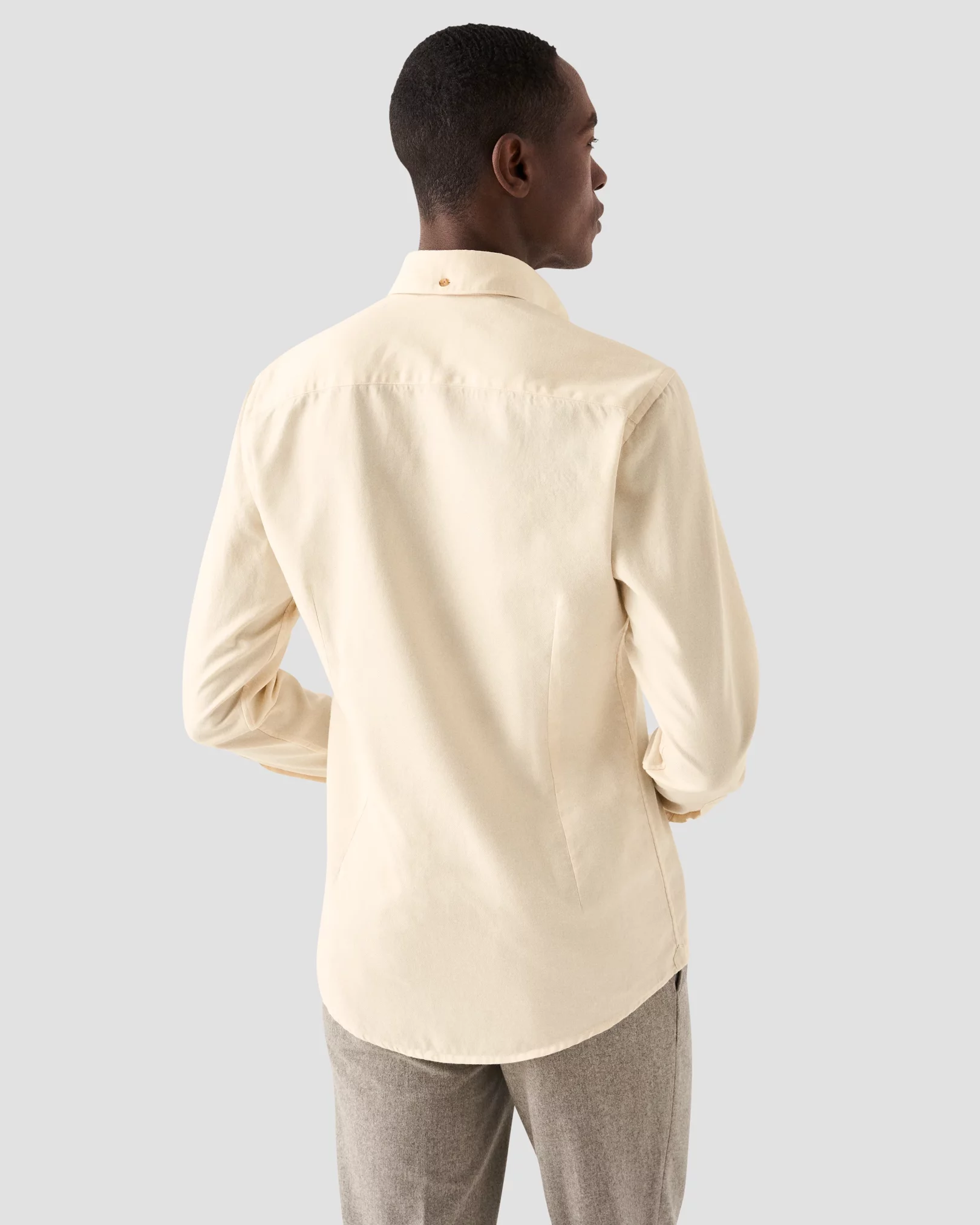 White Flannel Shirt - Eton