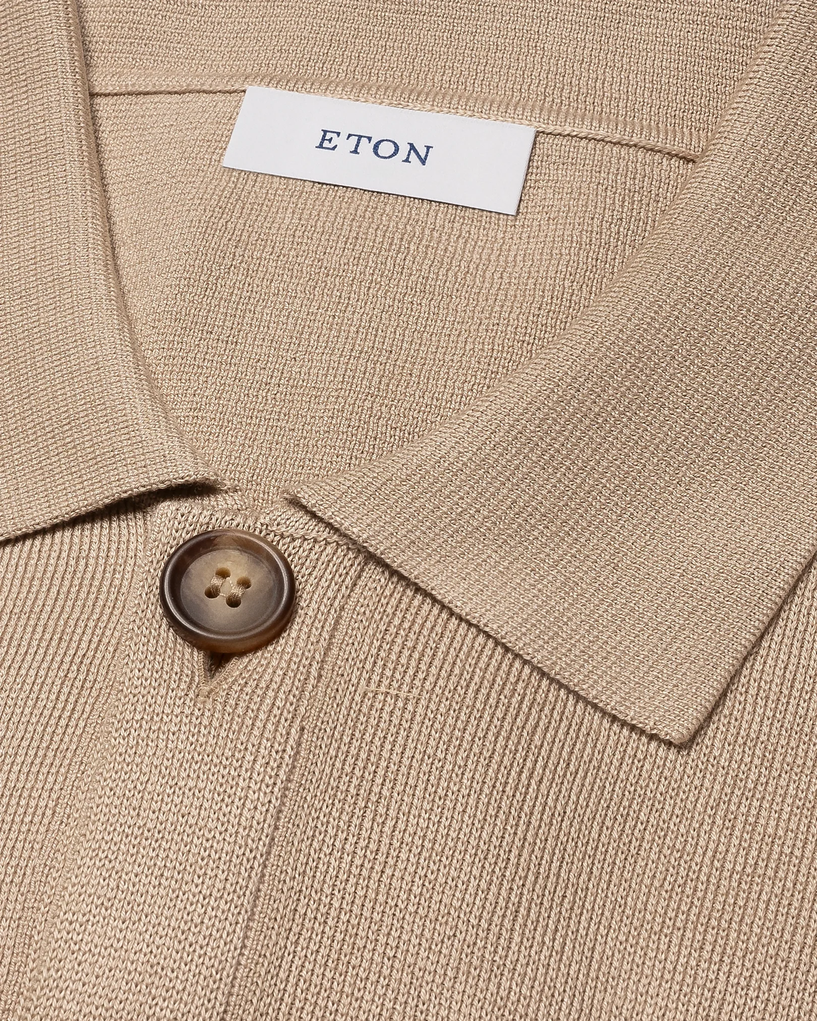 Eton - white milano knit overshirt