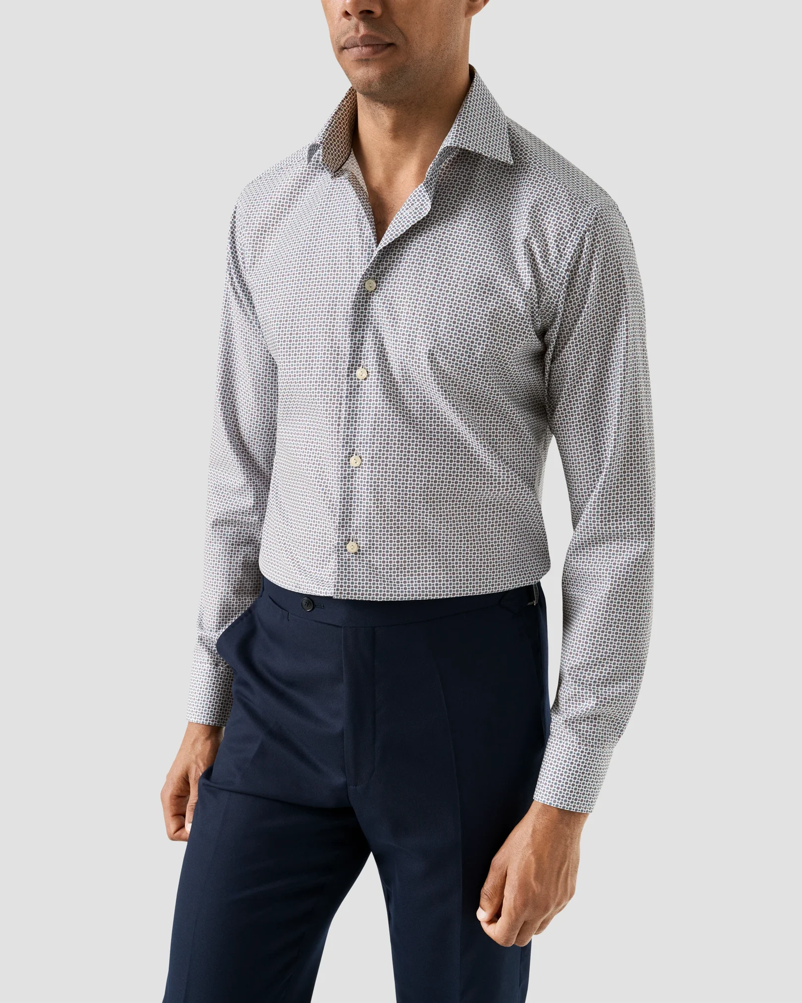 Eton - micro floral print shirt 256