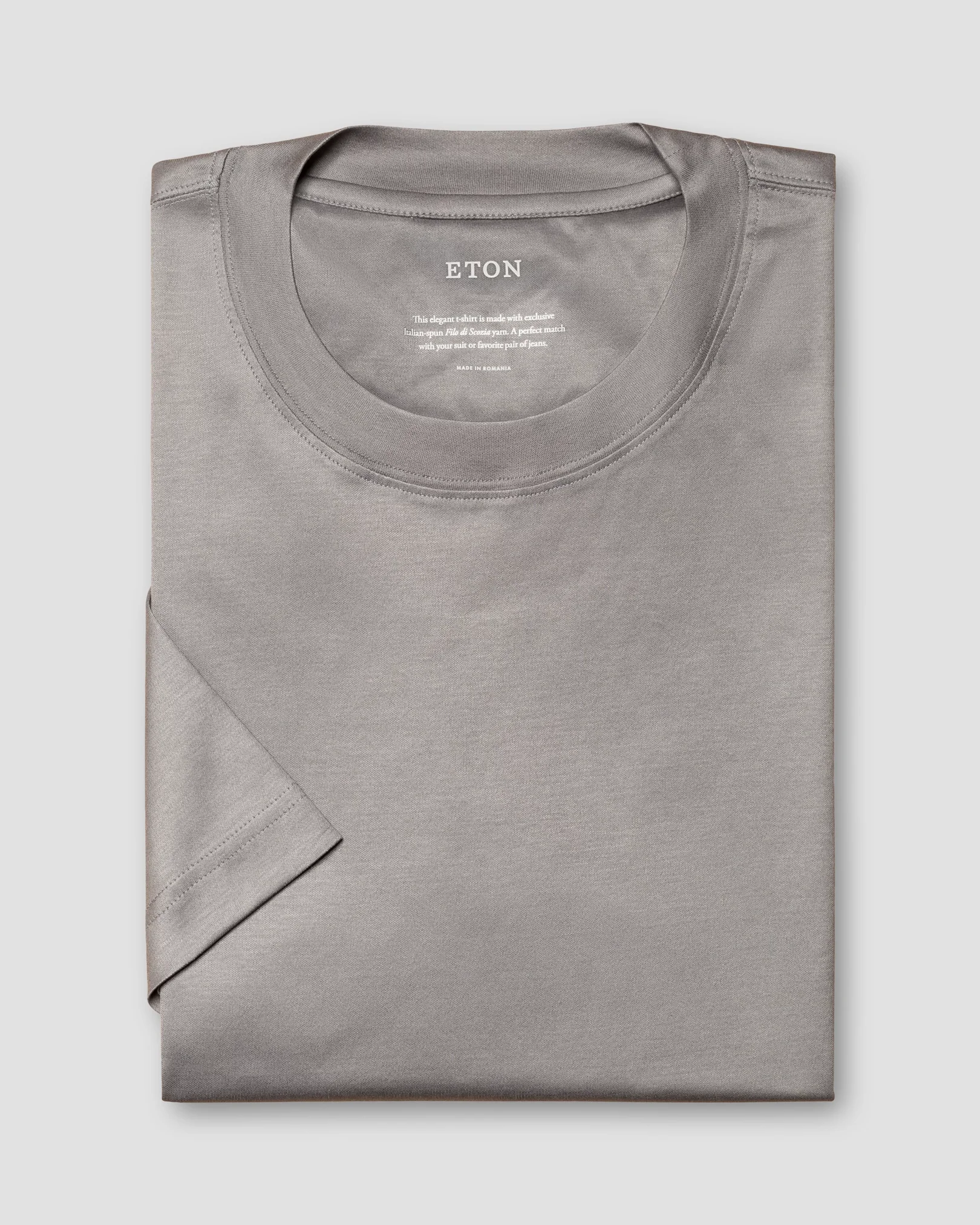 Eton - grey filo di scozia t shirt t shirt