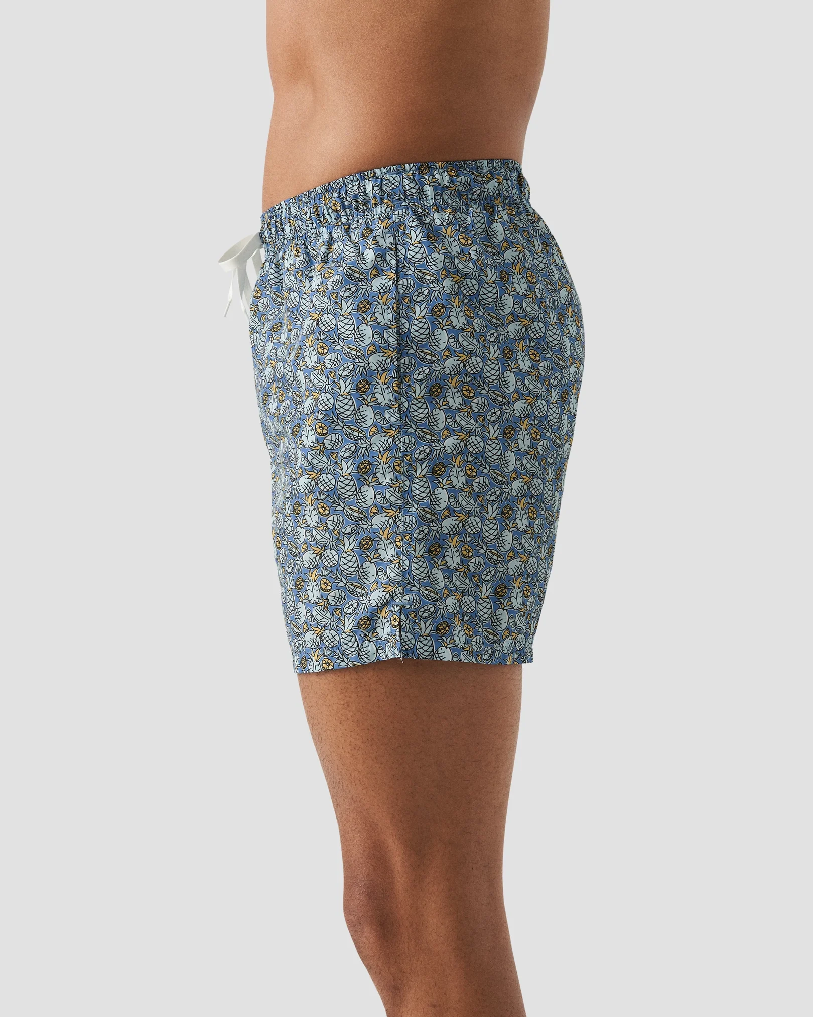 Eton - mid blue pineapple swimshorts