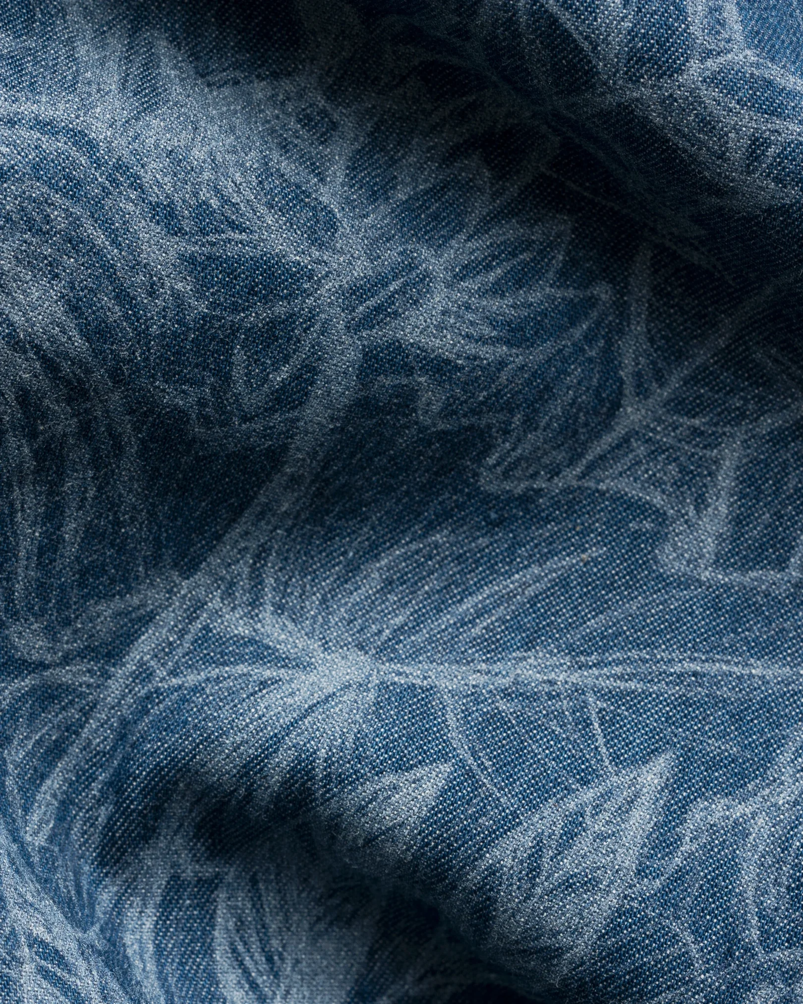 Eton - floral denim print shirt