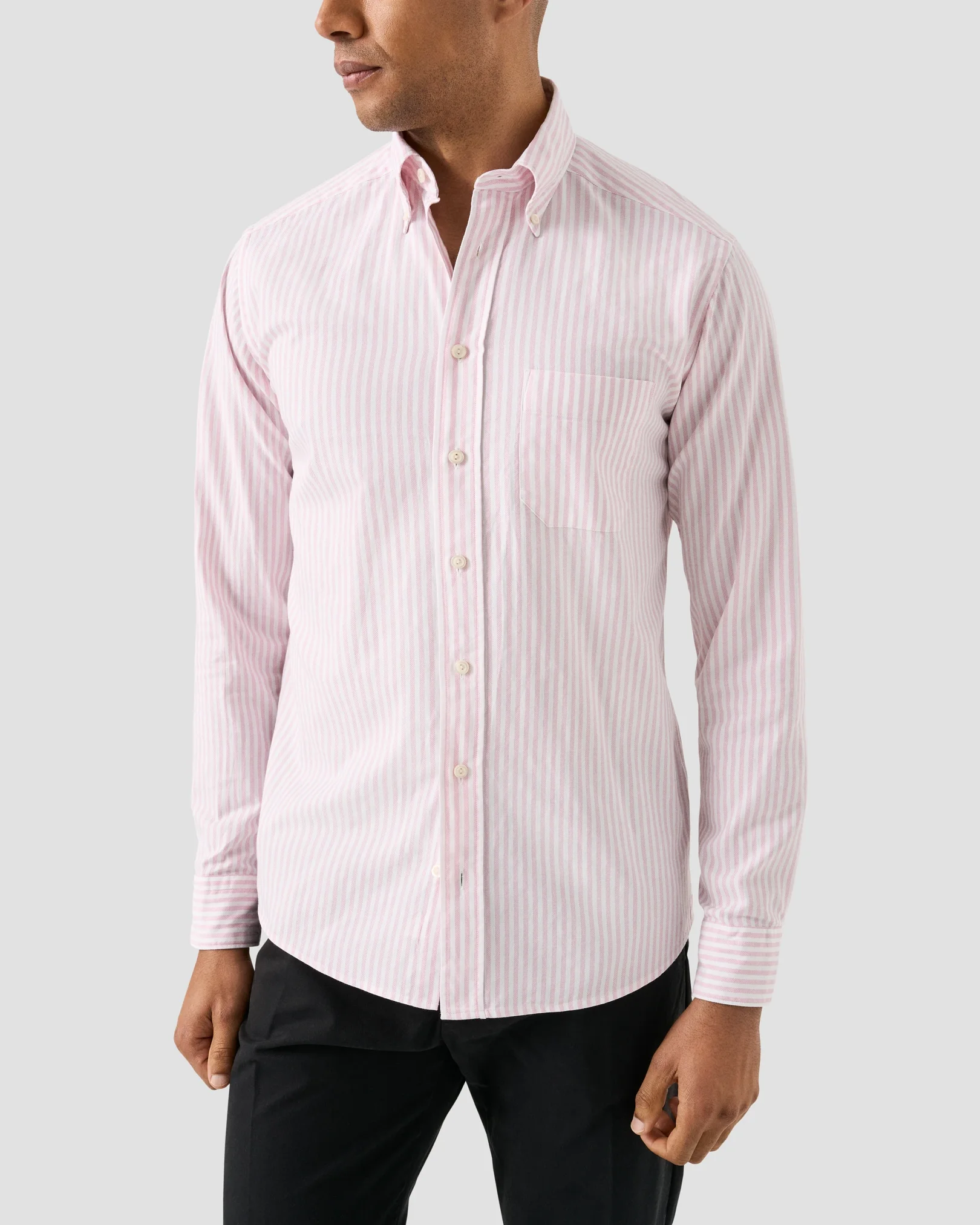 Eton - Striped Royal Oxford Shirt