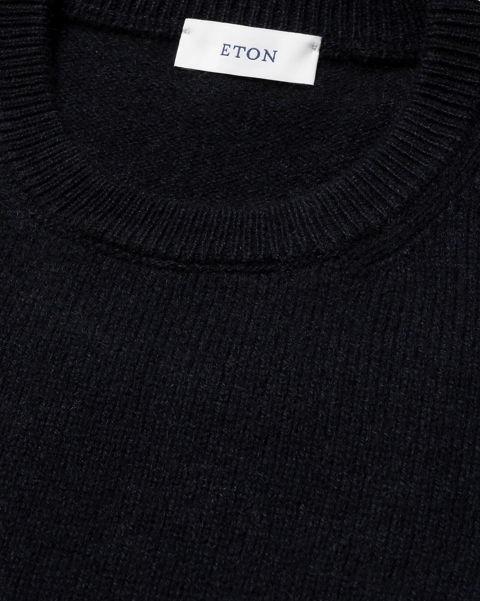 Eton - navy blue cashmere knit crew neck