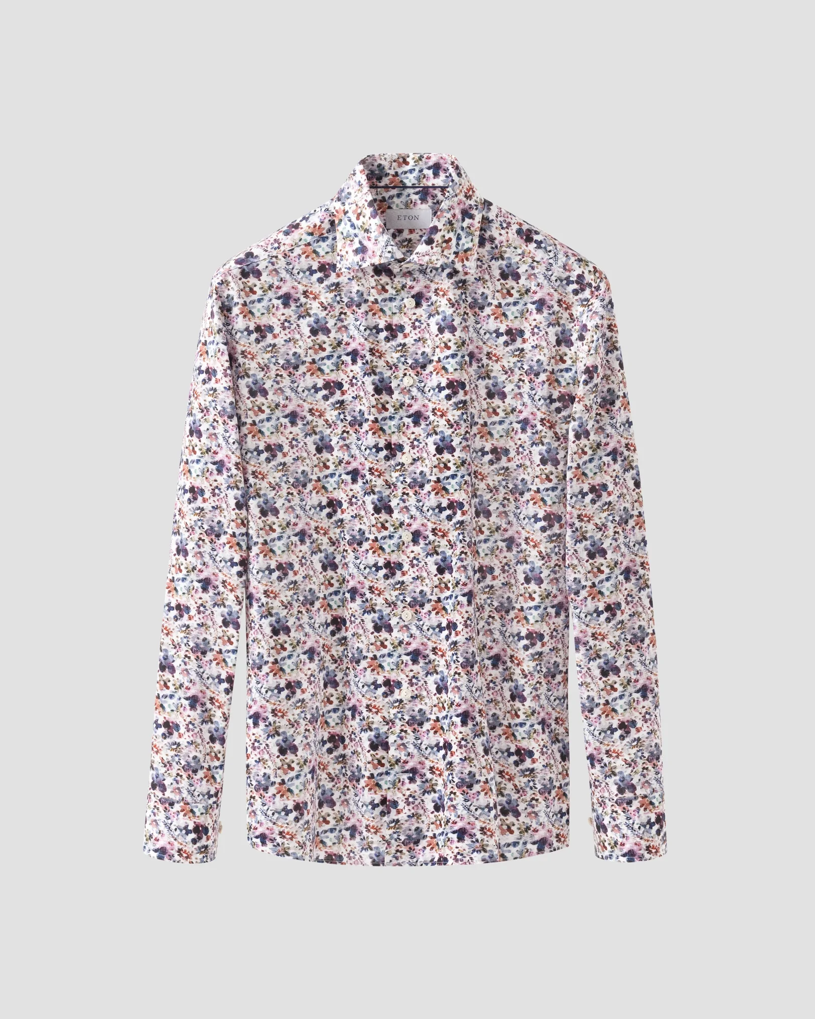 Eton - multi floral signature twill shirt