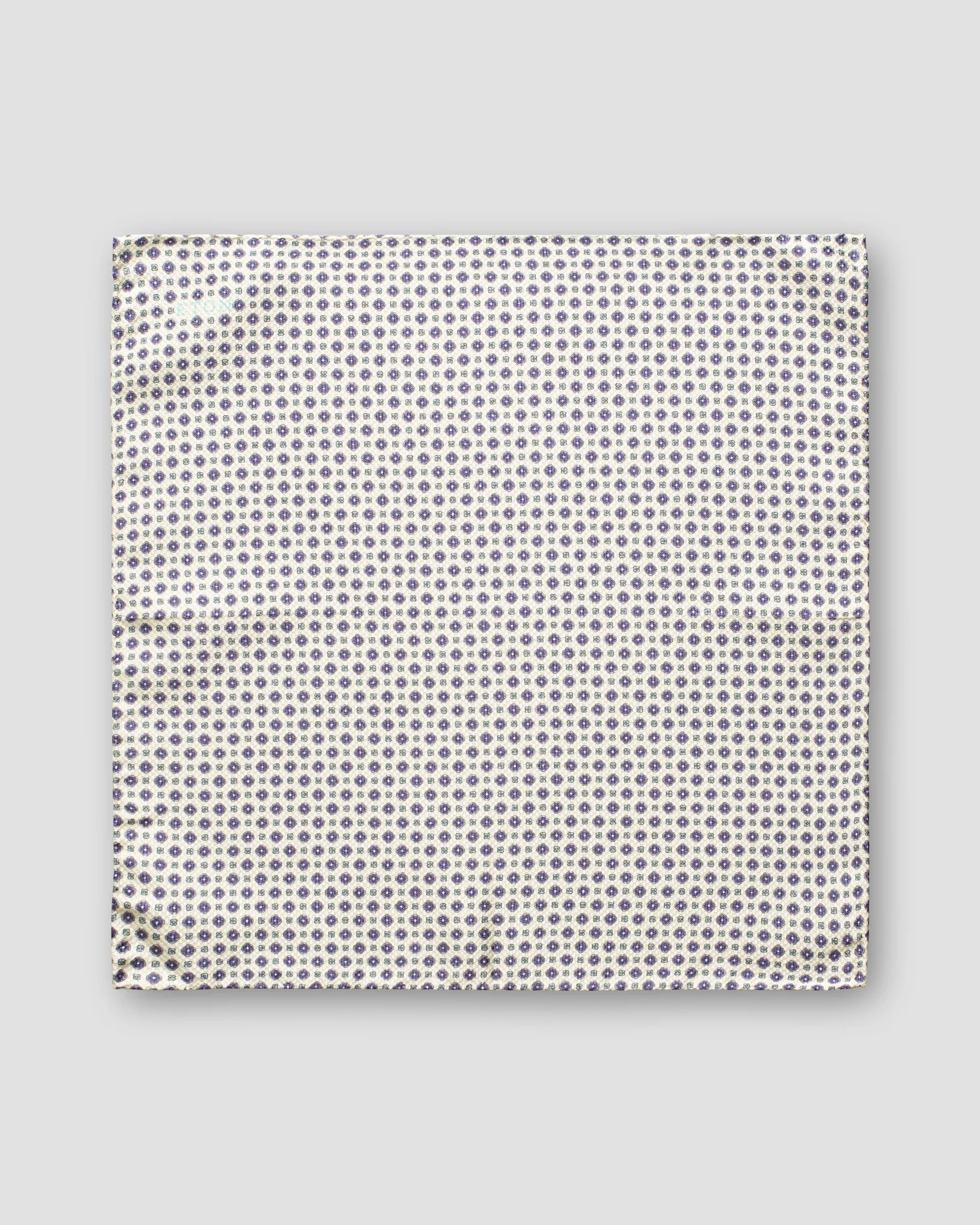 Eton - beige geometric flower pocket square