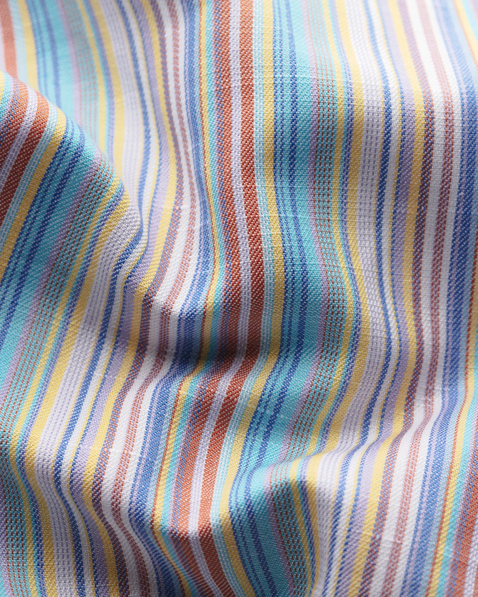 Eton - multistripe cotton linen shirt
