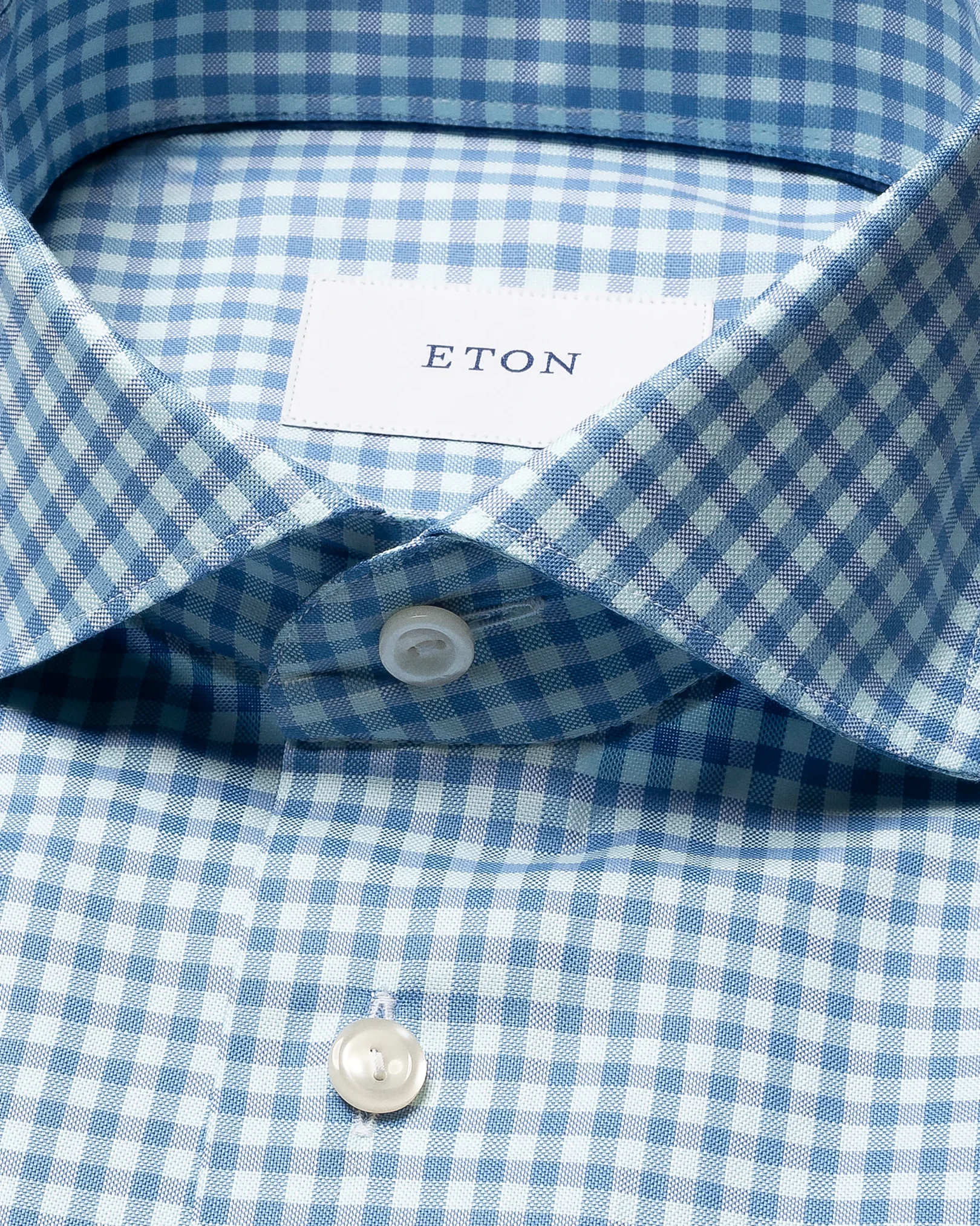 Eton - dark blue check signature oxford shirt 261
