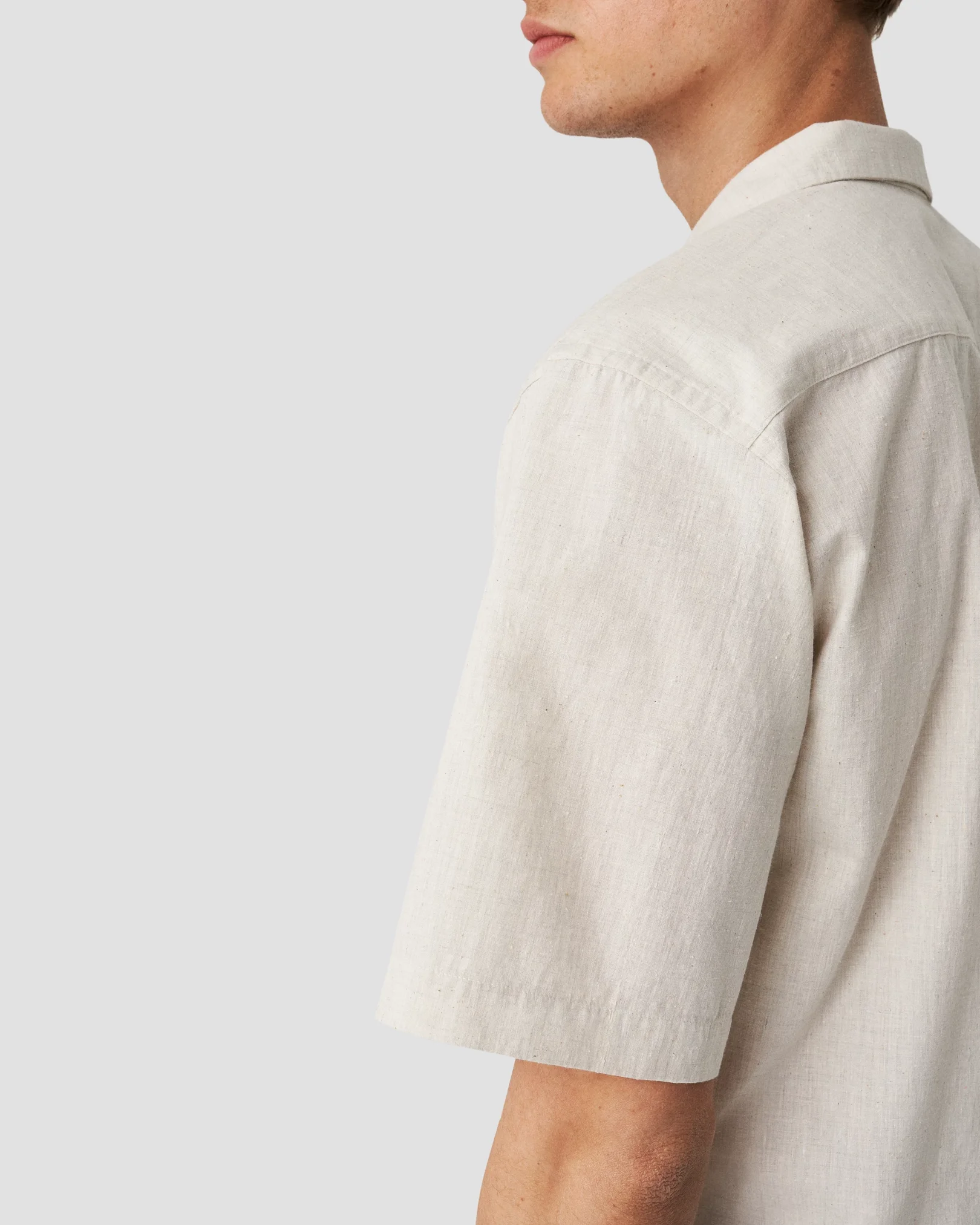 Eton - white recycled cotton resort shirt