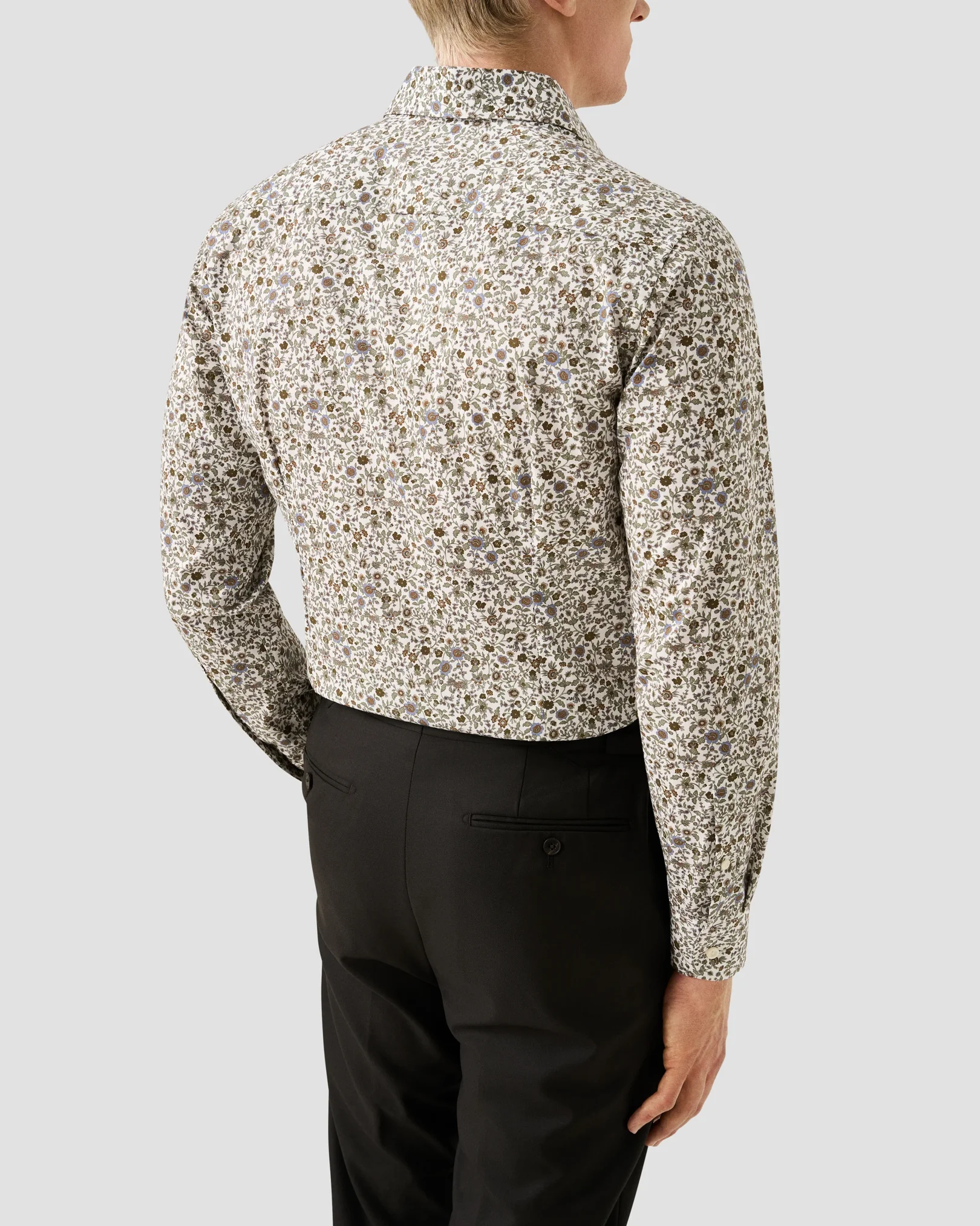 Eton - floral print signature twill shirt