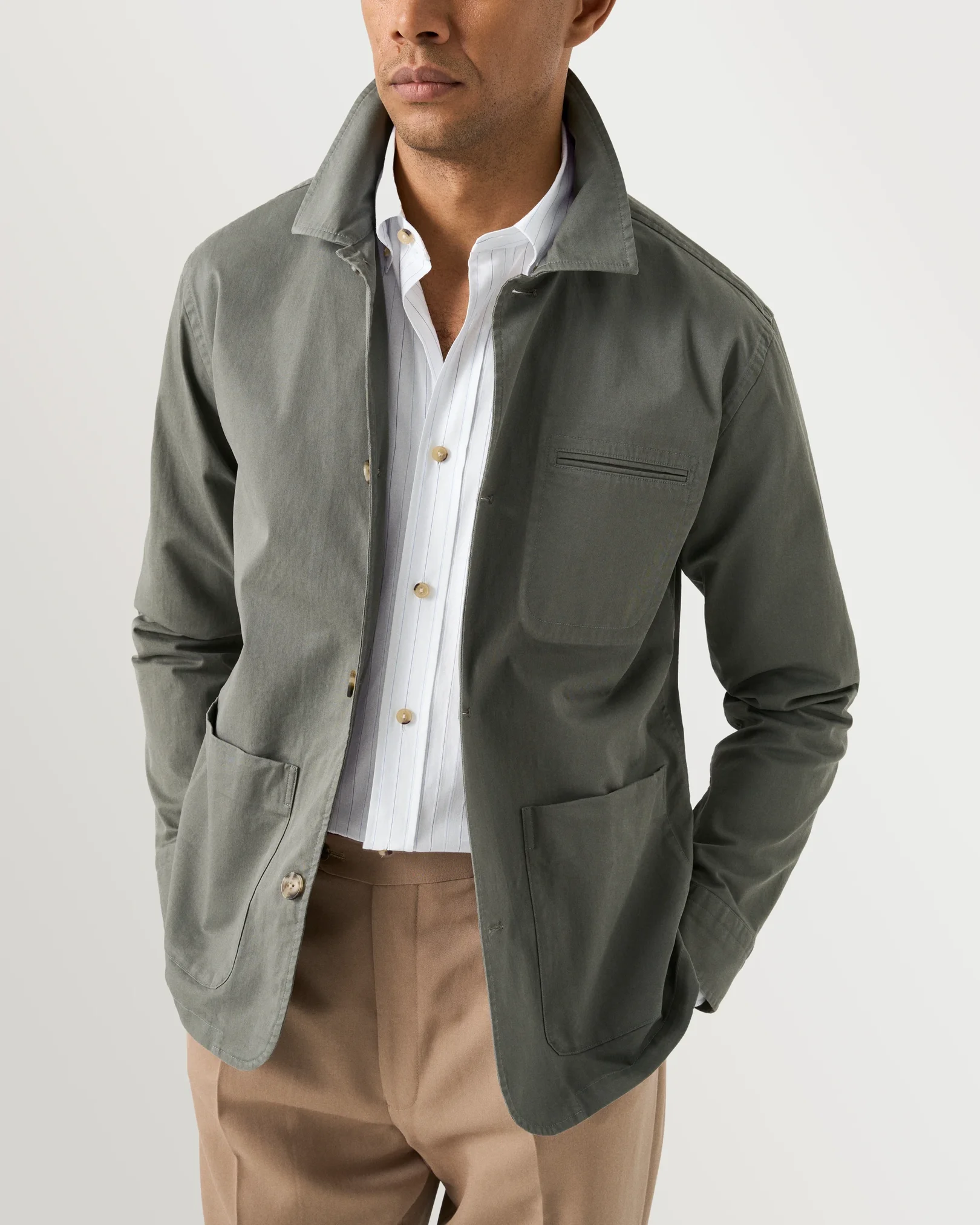 Eton - pin striped signature oxford shirt