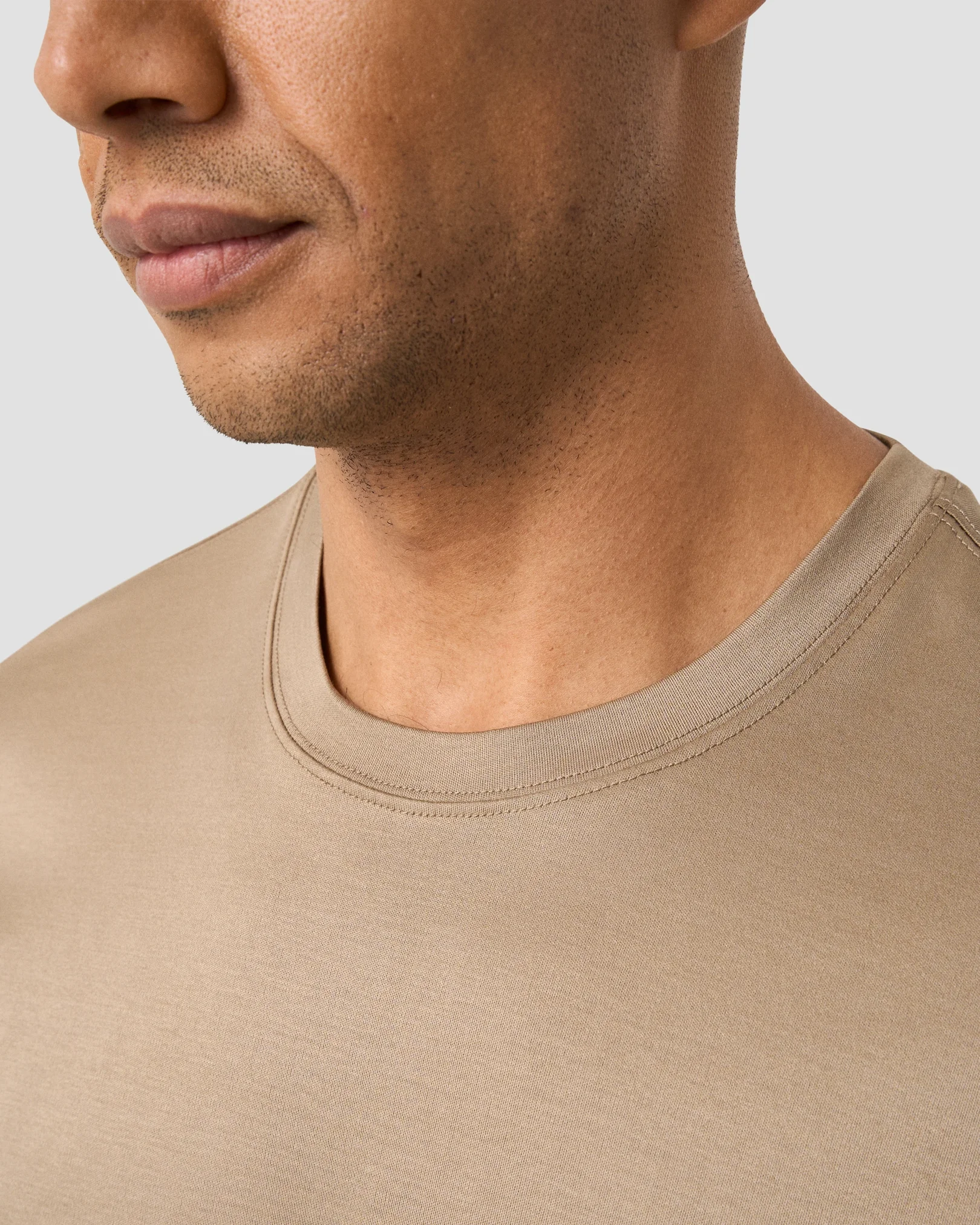 Eton - filo di scozia t shirt brown filo di scozia t shirt
