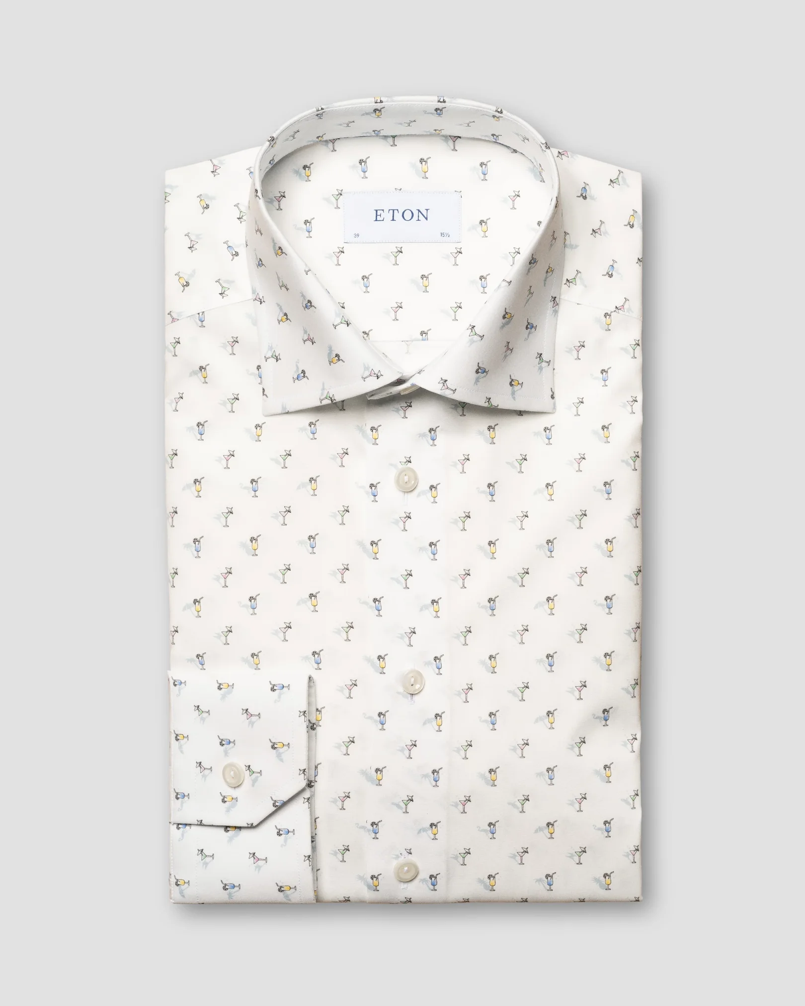 Eton - white poplin cocktail shirt