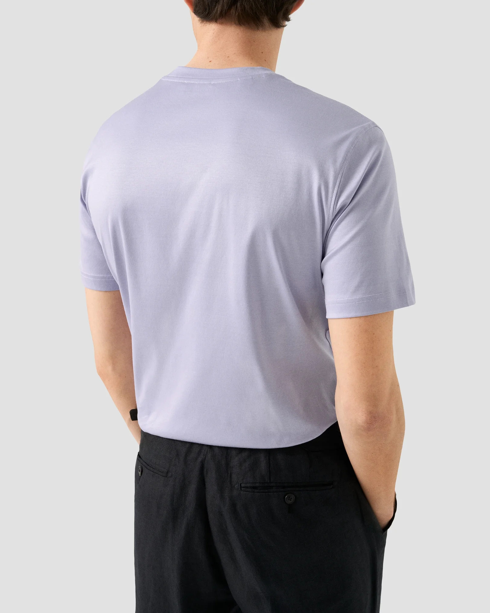 Eton - filo di scozia t shirt light blue filo di scozia t shirt