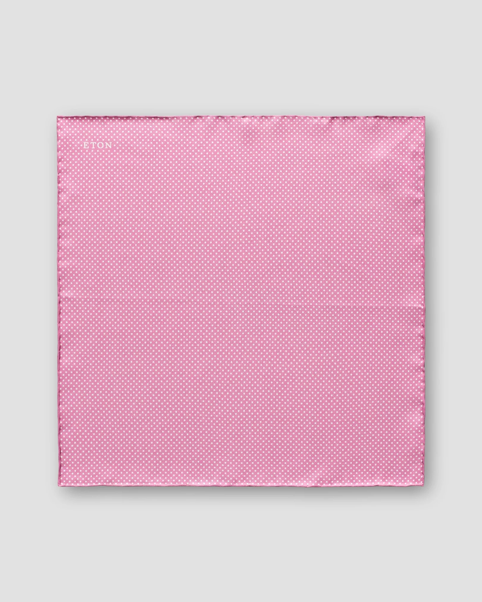 Pink Polka Dots Silk Pocket Square
