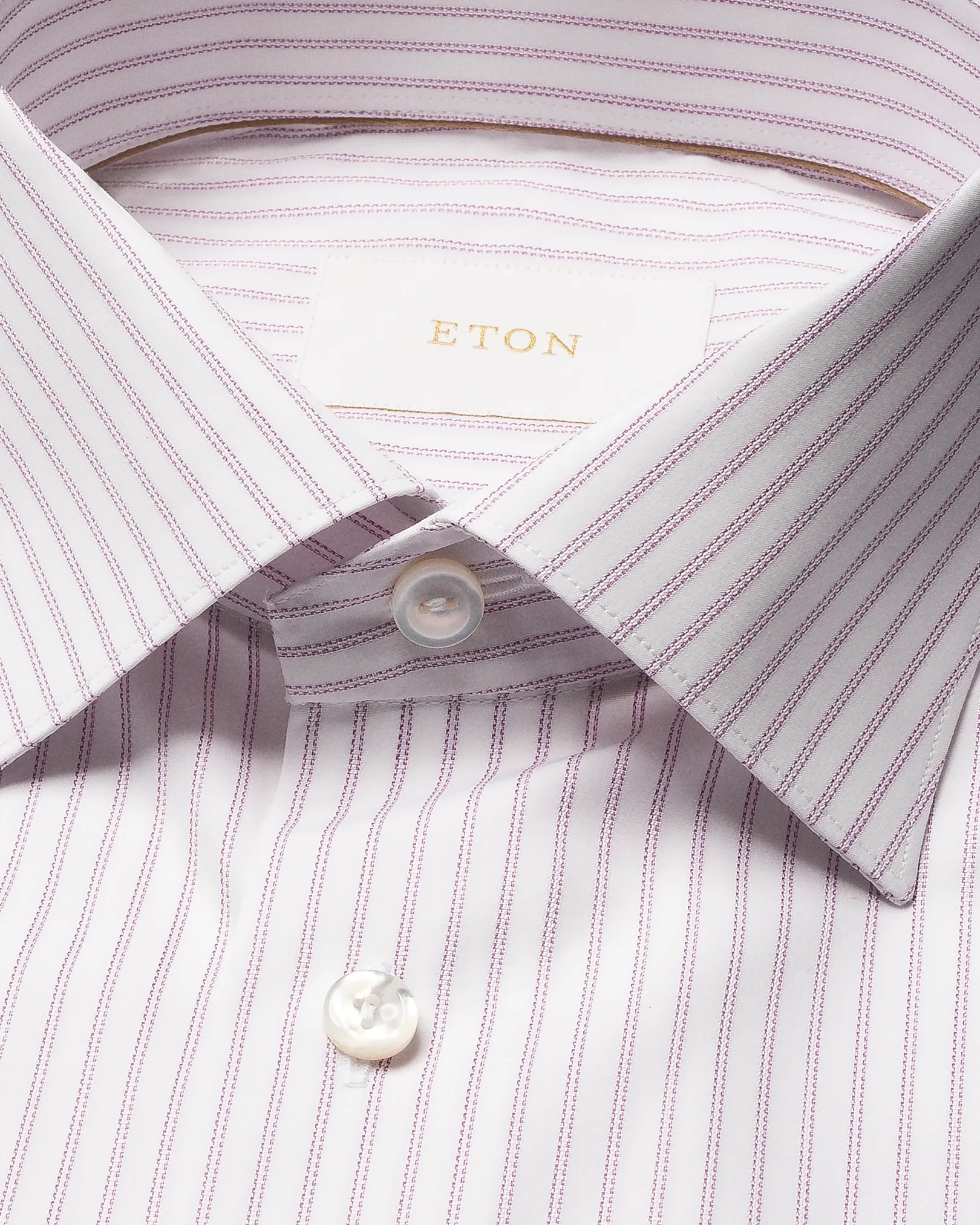 Eton - light purple striped supima 120 shirt cut away single slim