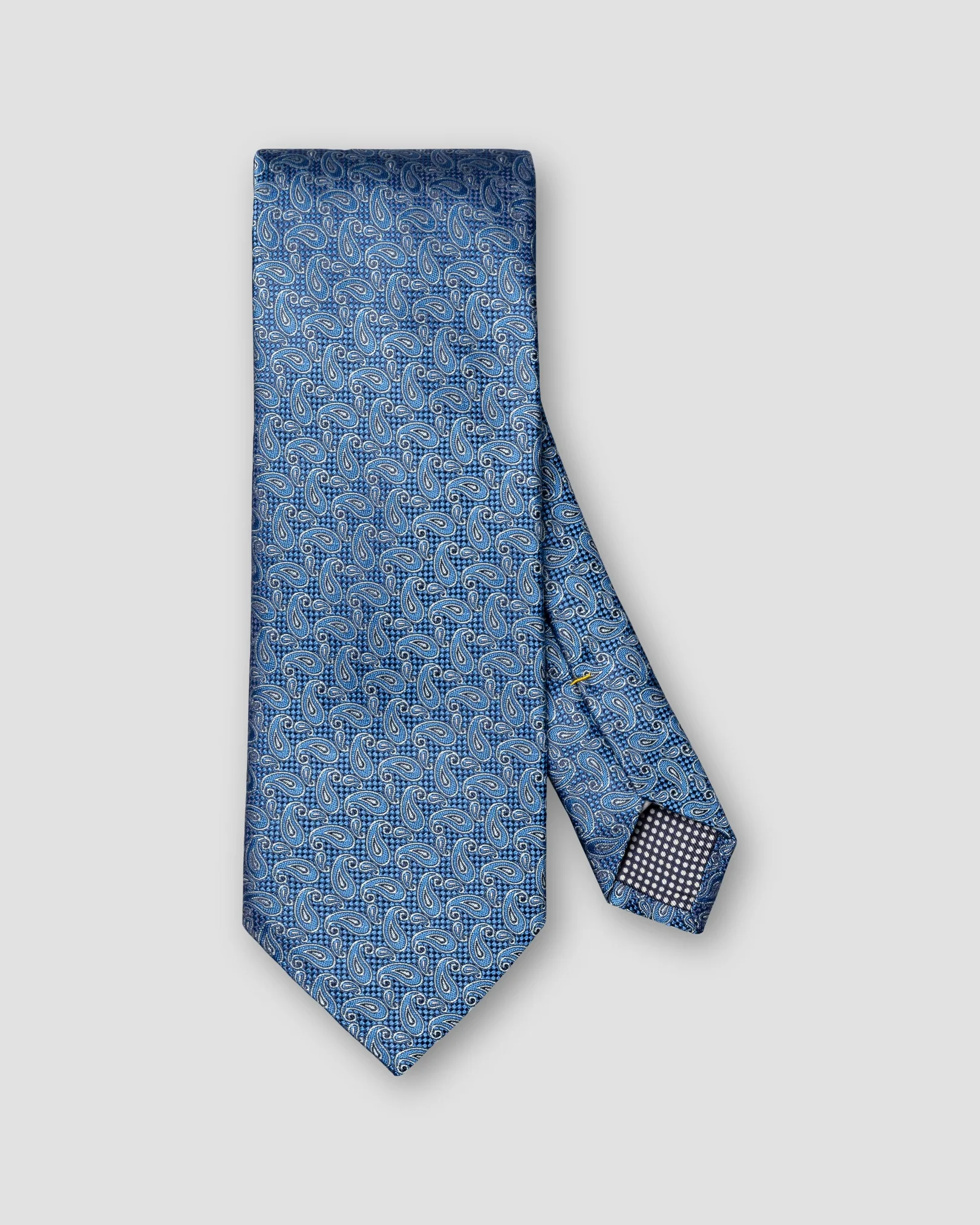 Eton - paisley woven silk tie dark blue paisley woven silk tie
