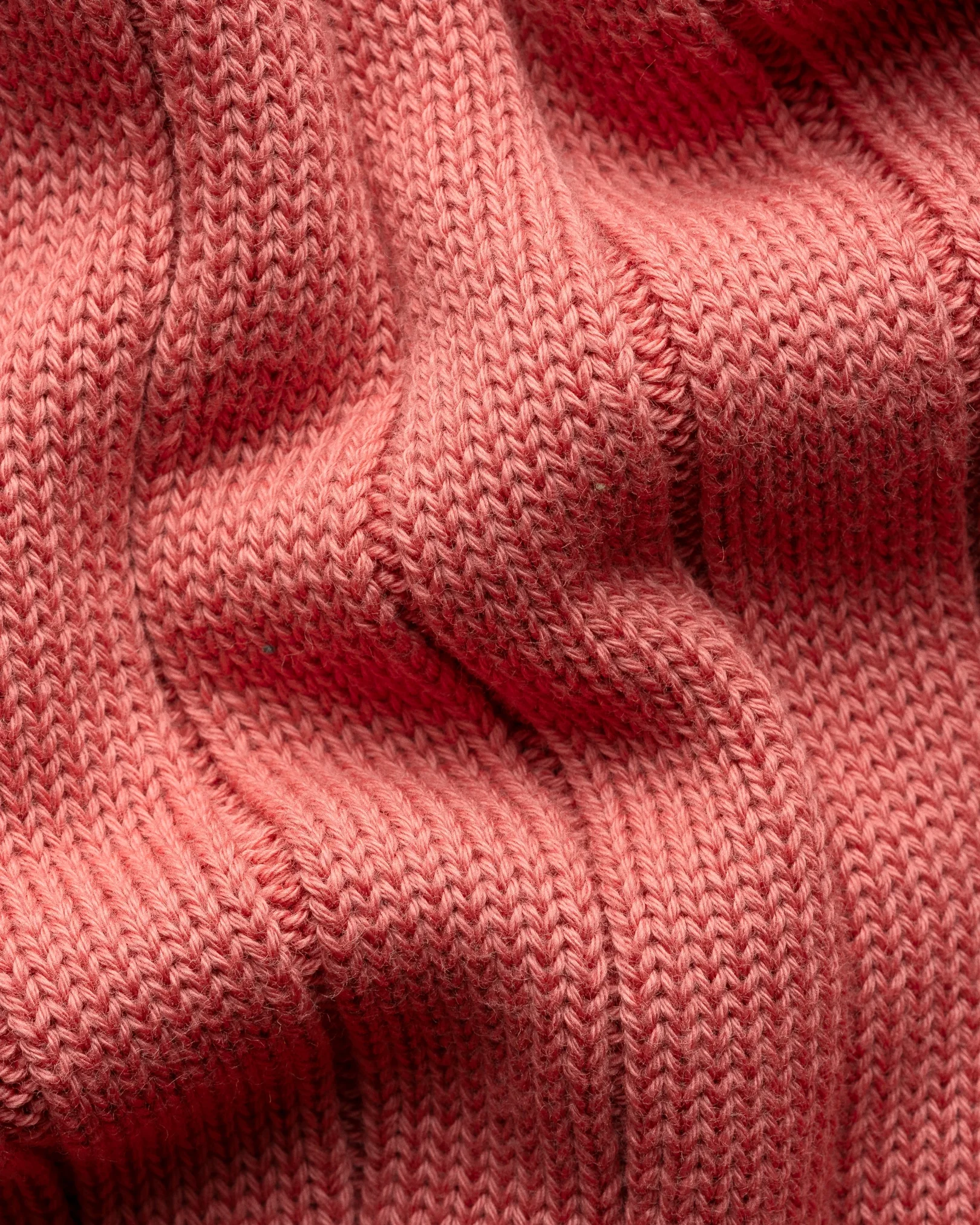 Eton - cotton structure knit crew neck pink cotton
