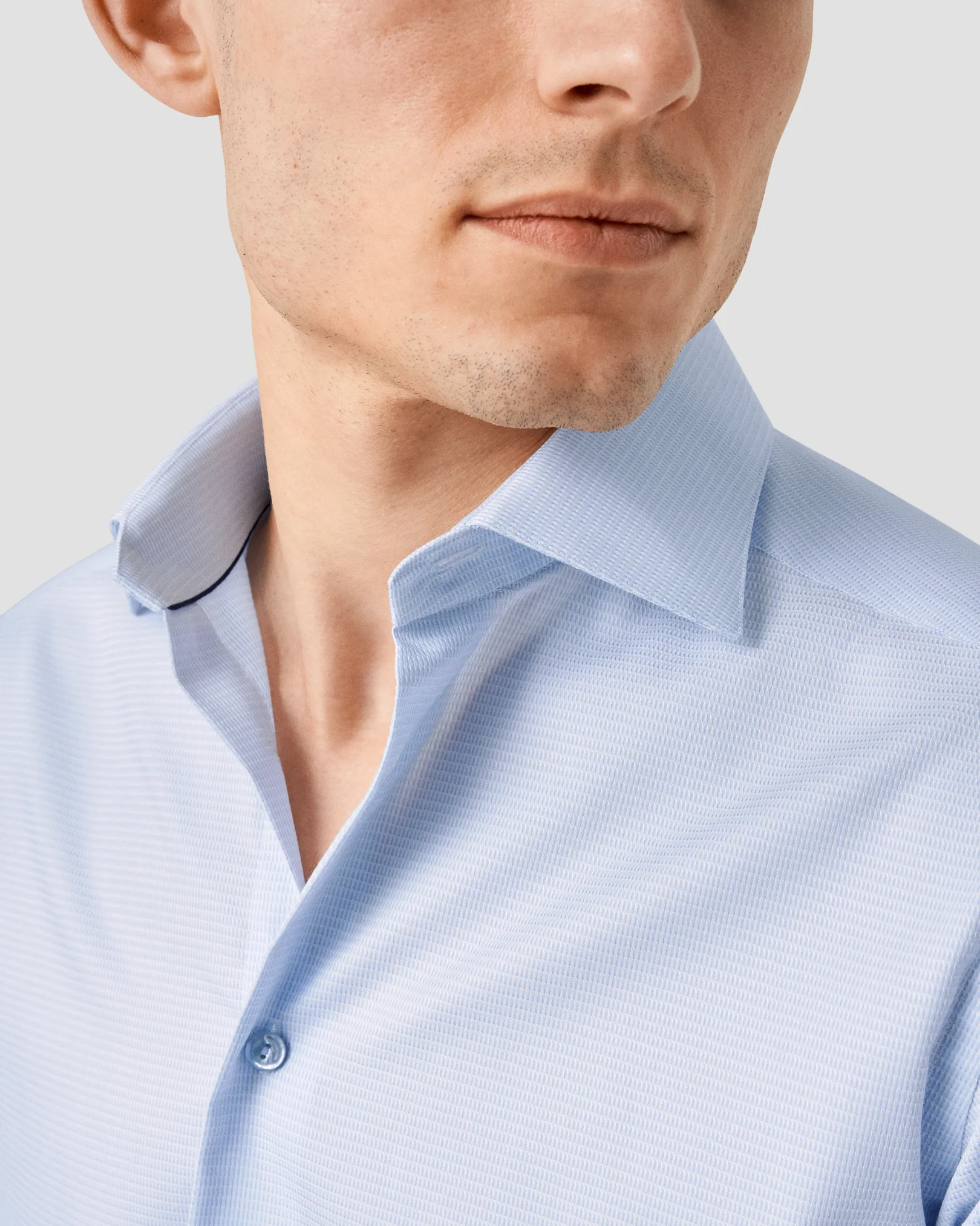 Eton - Semi Solid Supima 120 Piqué Shirt