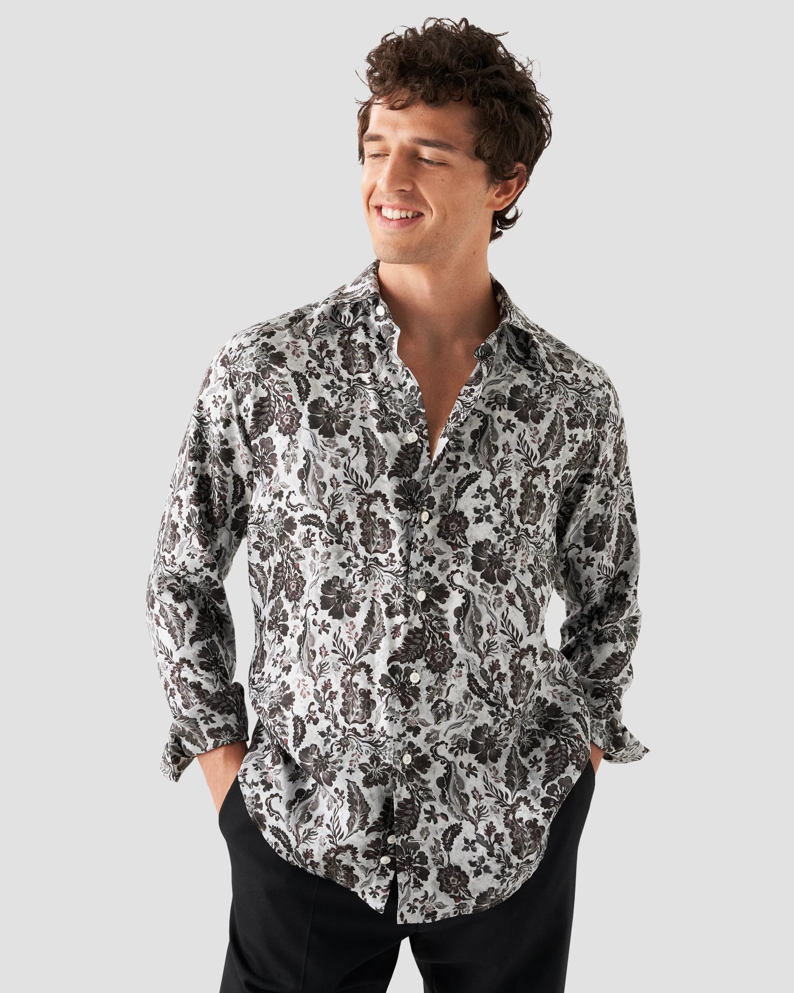 Eton - floral silk shirt