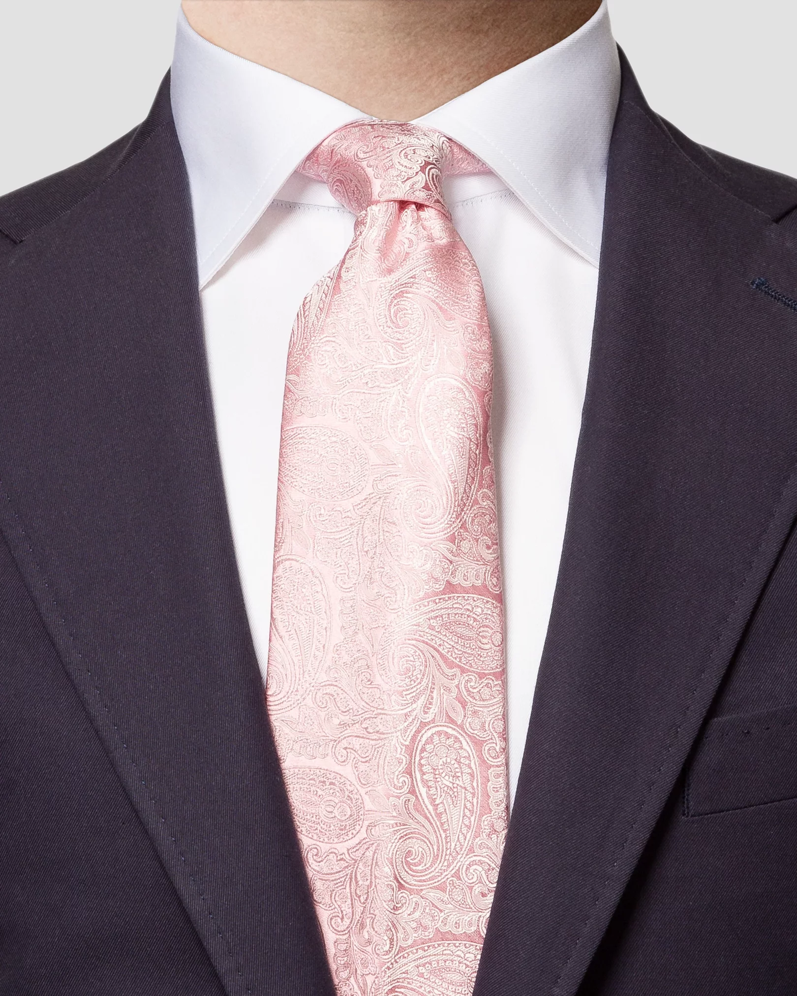 Eton - red paisley silk wedding tie