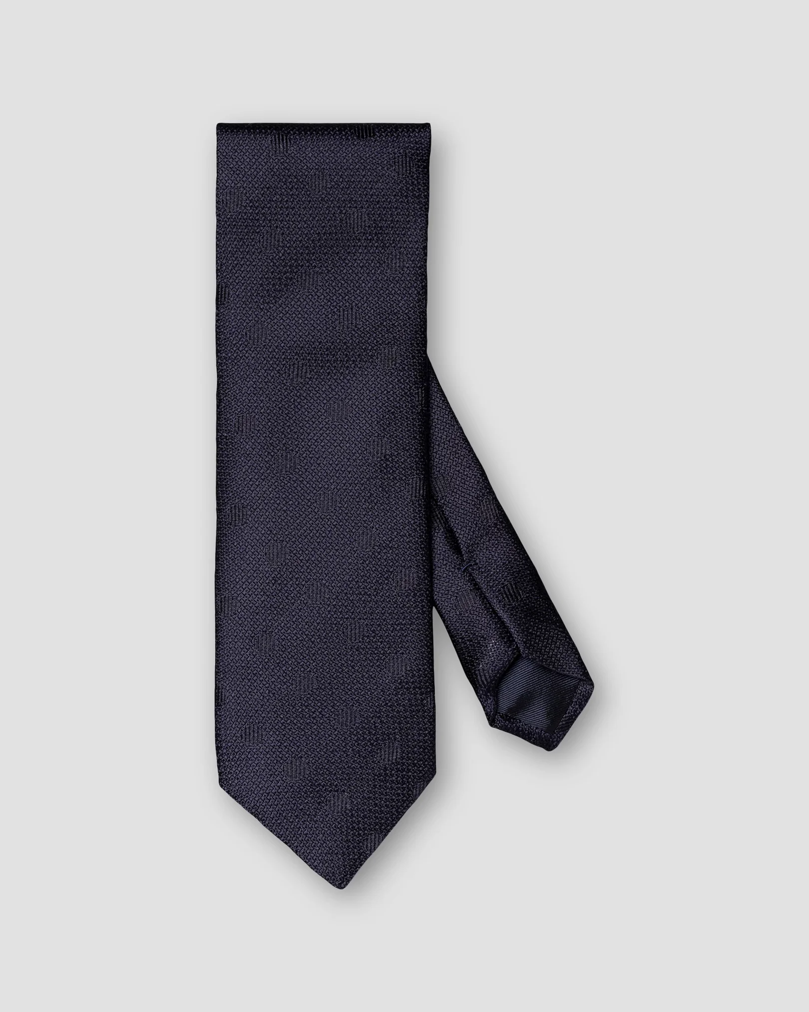 Eton - dark blue polka dot grenadine silk tie