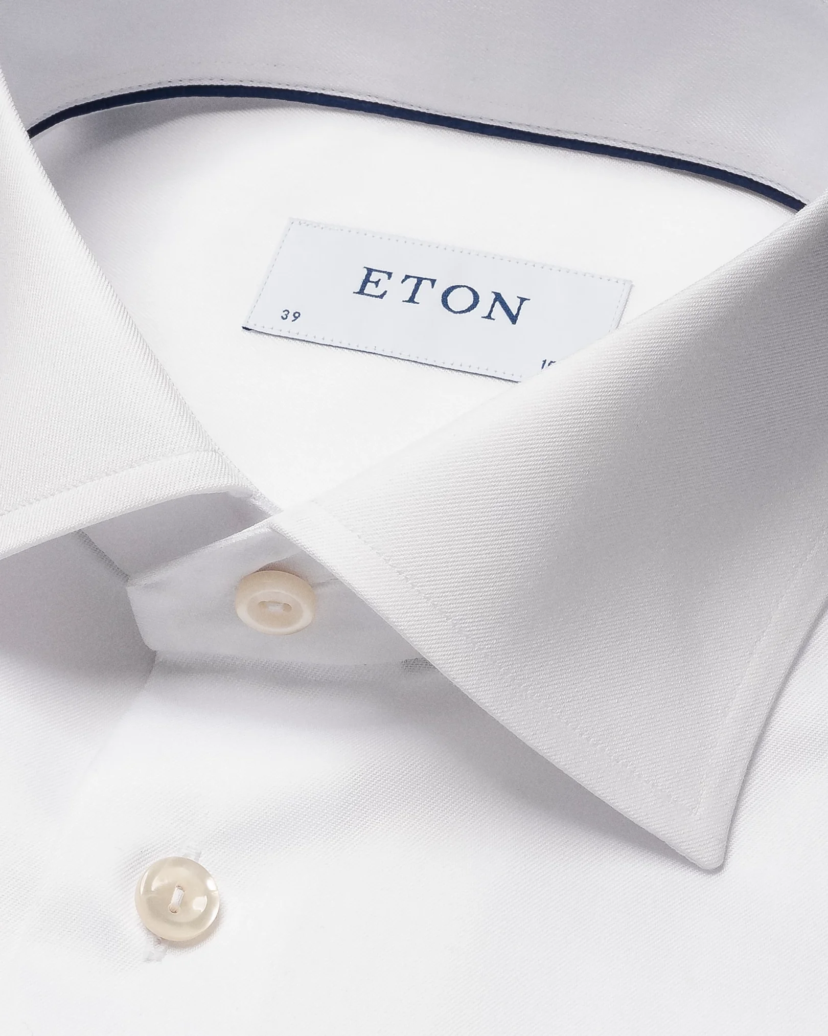 Eton - Embroidery Solid Signature Twill Shirt