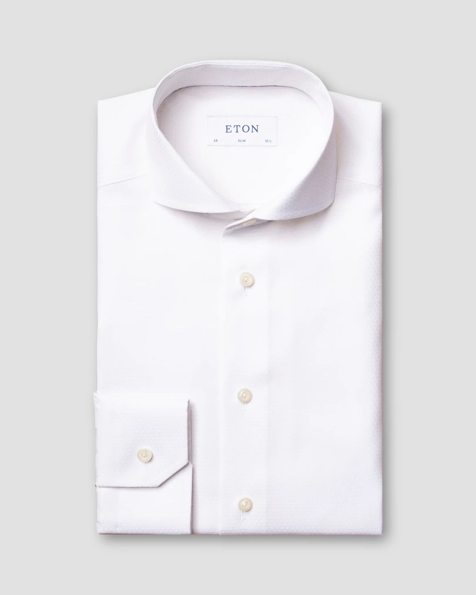 Eton - white diamond weave shirt