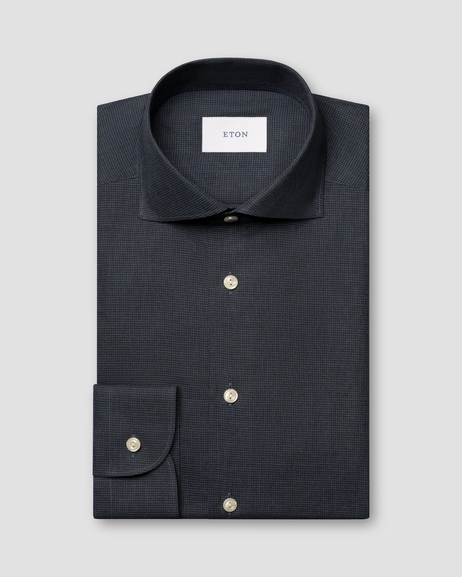 Eton - Micro Check Signature Flannel Shirt