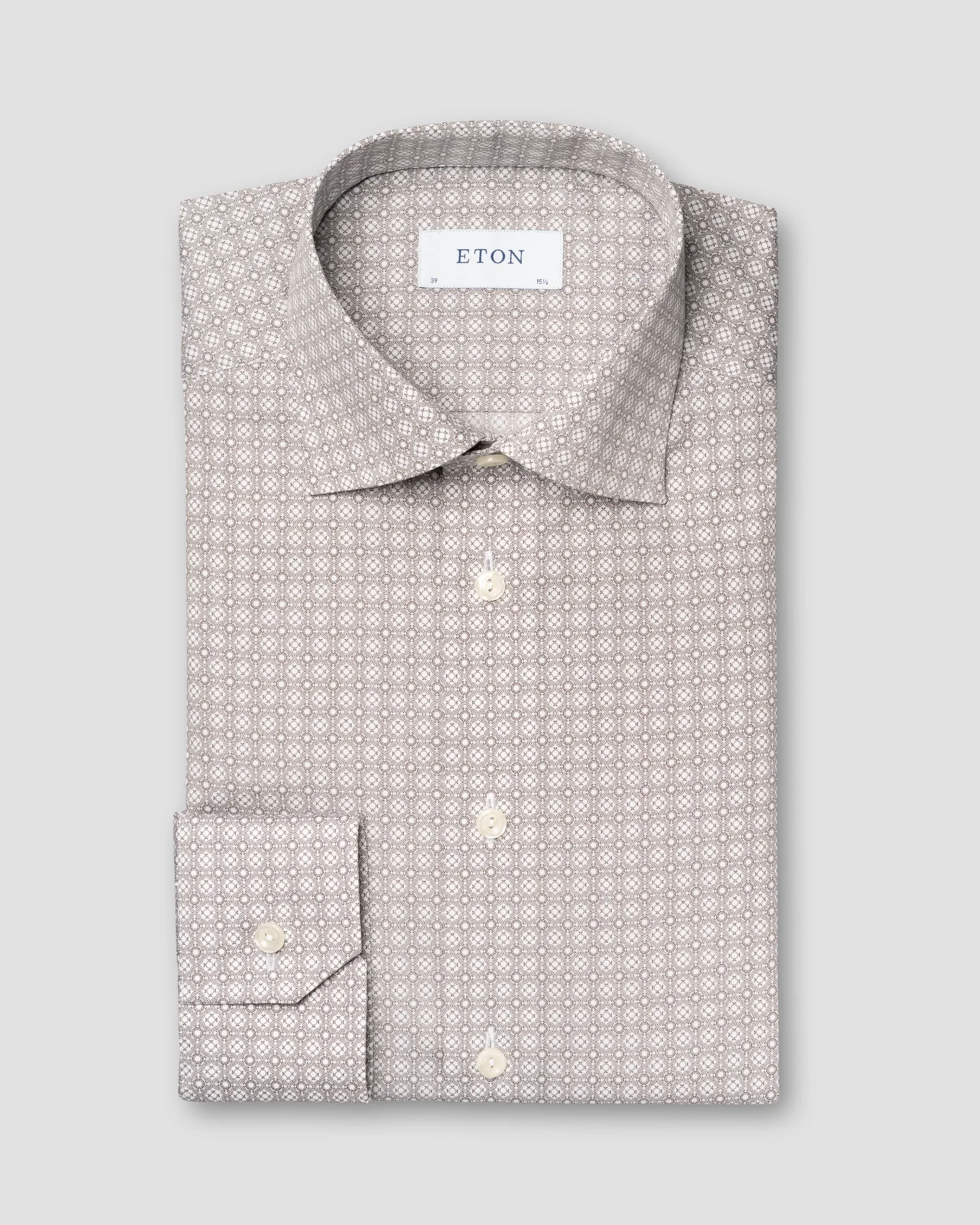 Eton - Brown Poplin Shirt