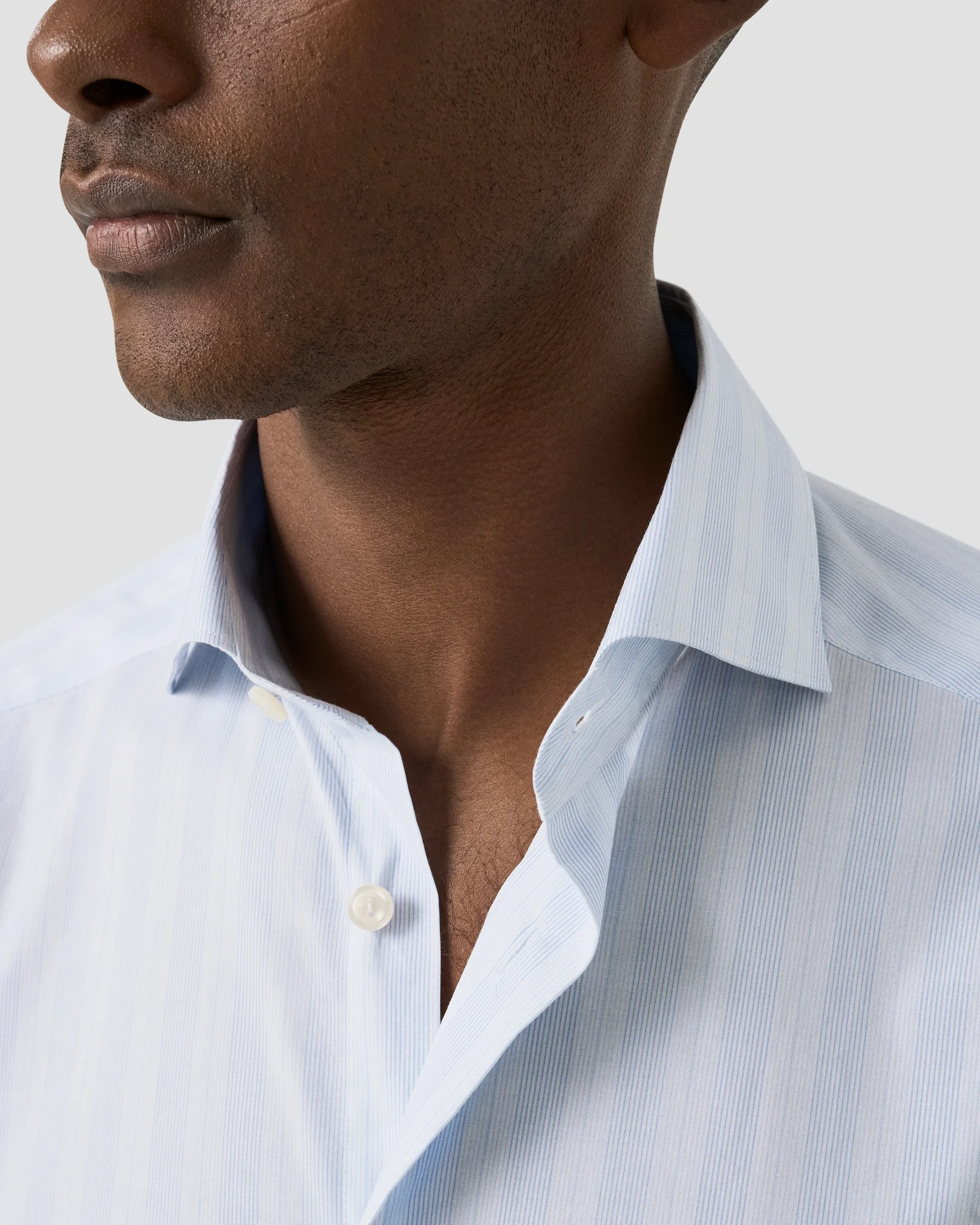 Eton - multi striped breeze poplin shirt