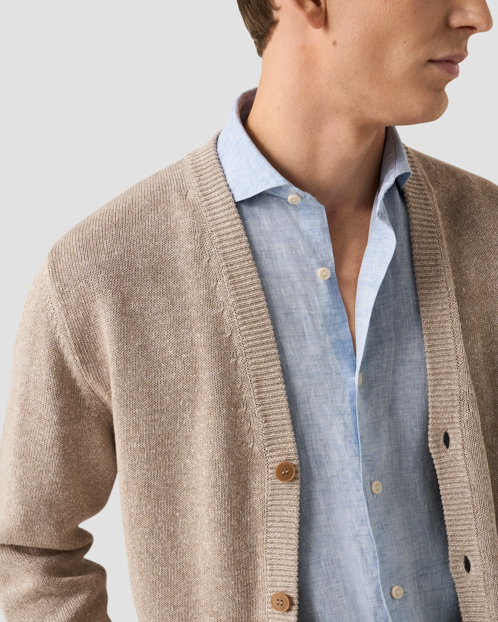 Eton - Chemise en lin unie