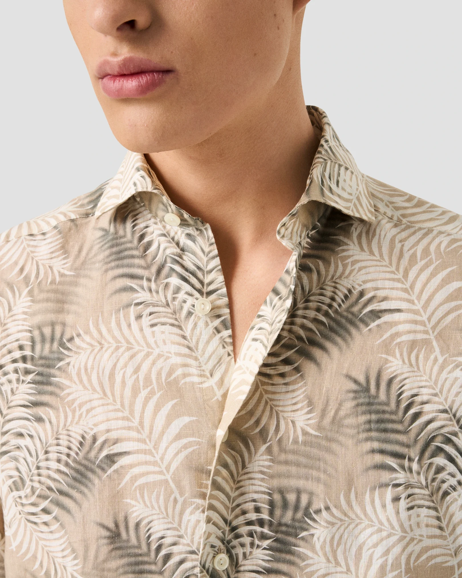 Eton - Motif Linen Shirt