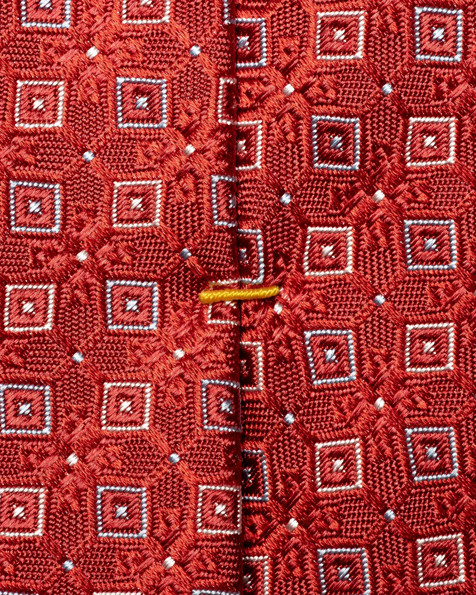 Eton - red woven silk tie