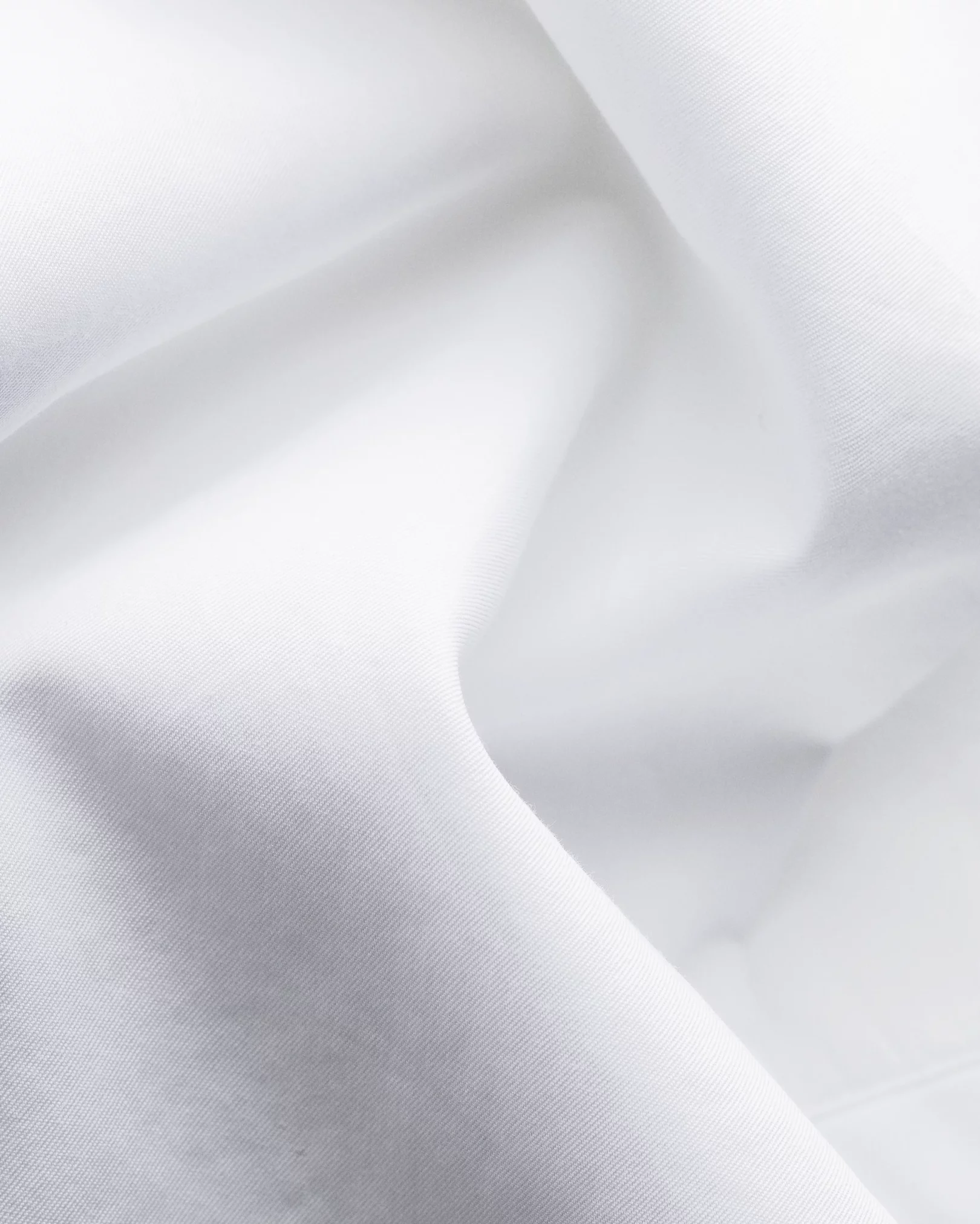 Eton - white twill cotton tencel blend