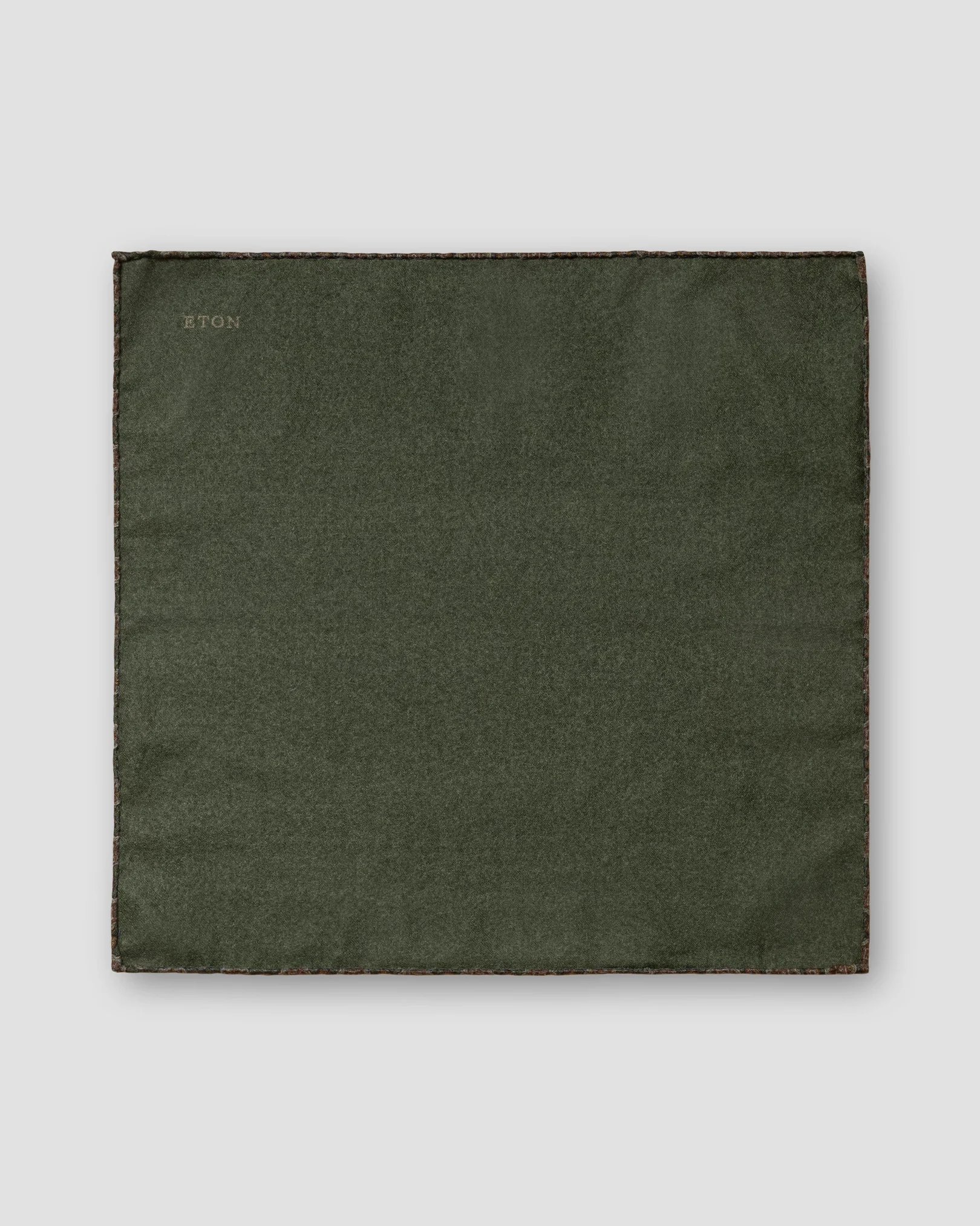 Eton - dark green paisley pocket square