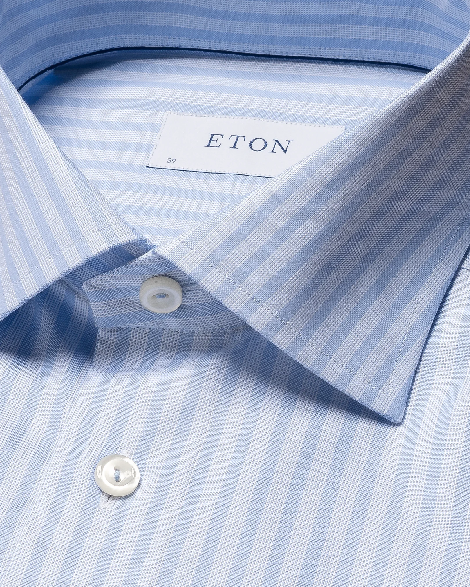 Light Blue Striped Wrinkle Free Oxford Shirt