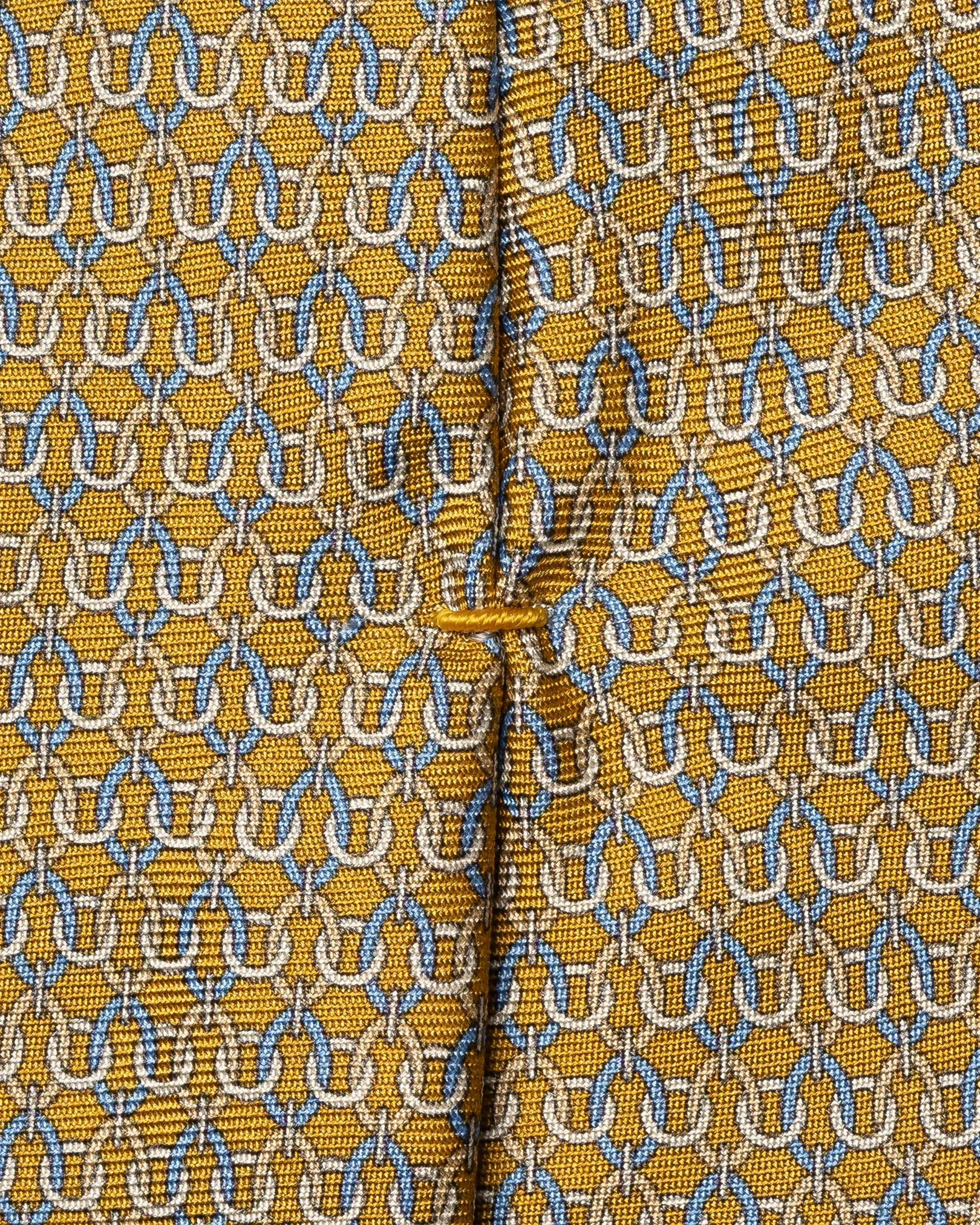 Eton - geometric print silk tie yellow 256