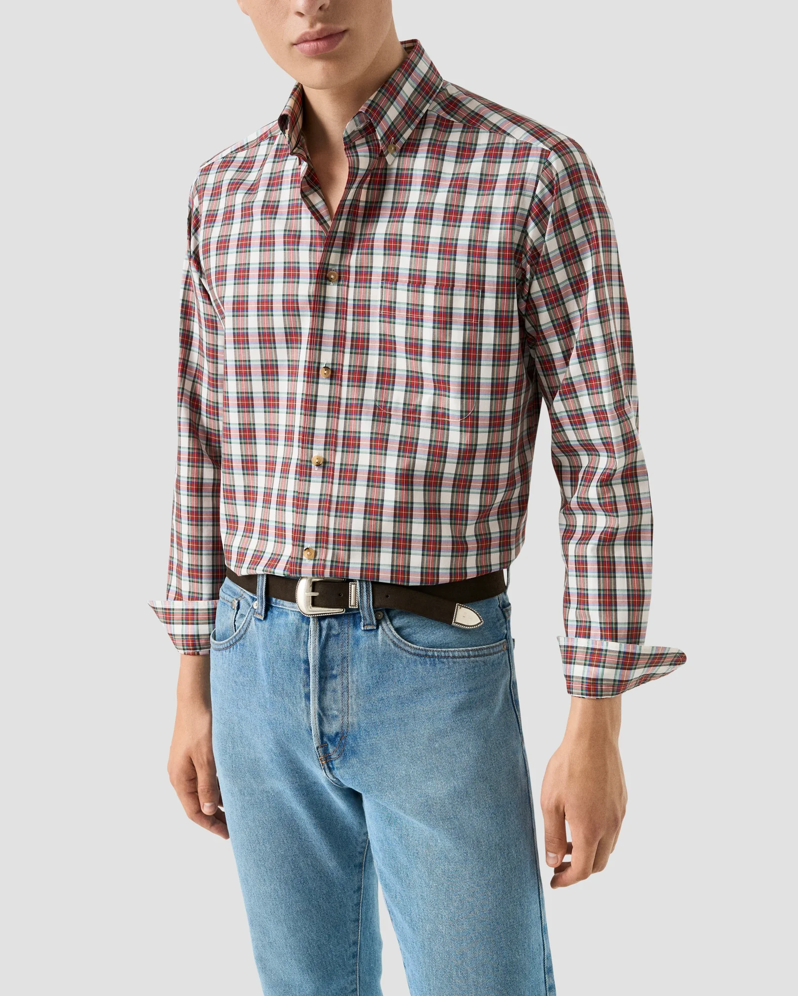 Eton - Tartan Plaid Shirt