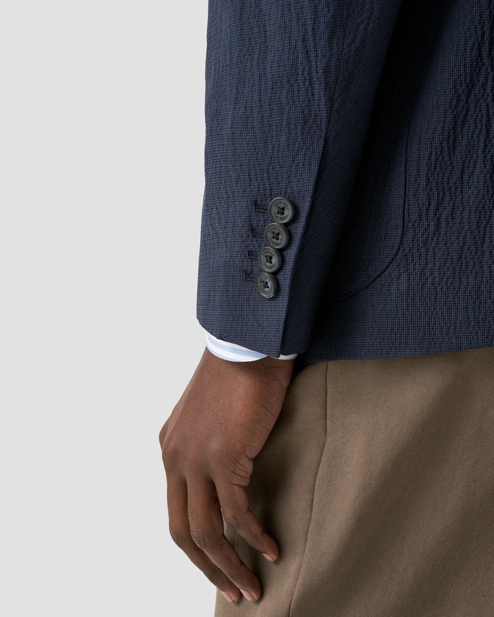 Eton - seersucker cotton soft jacket