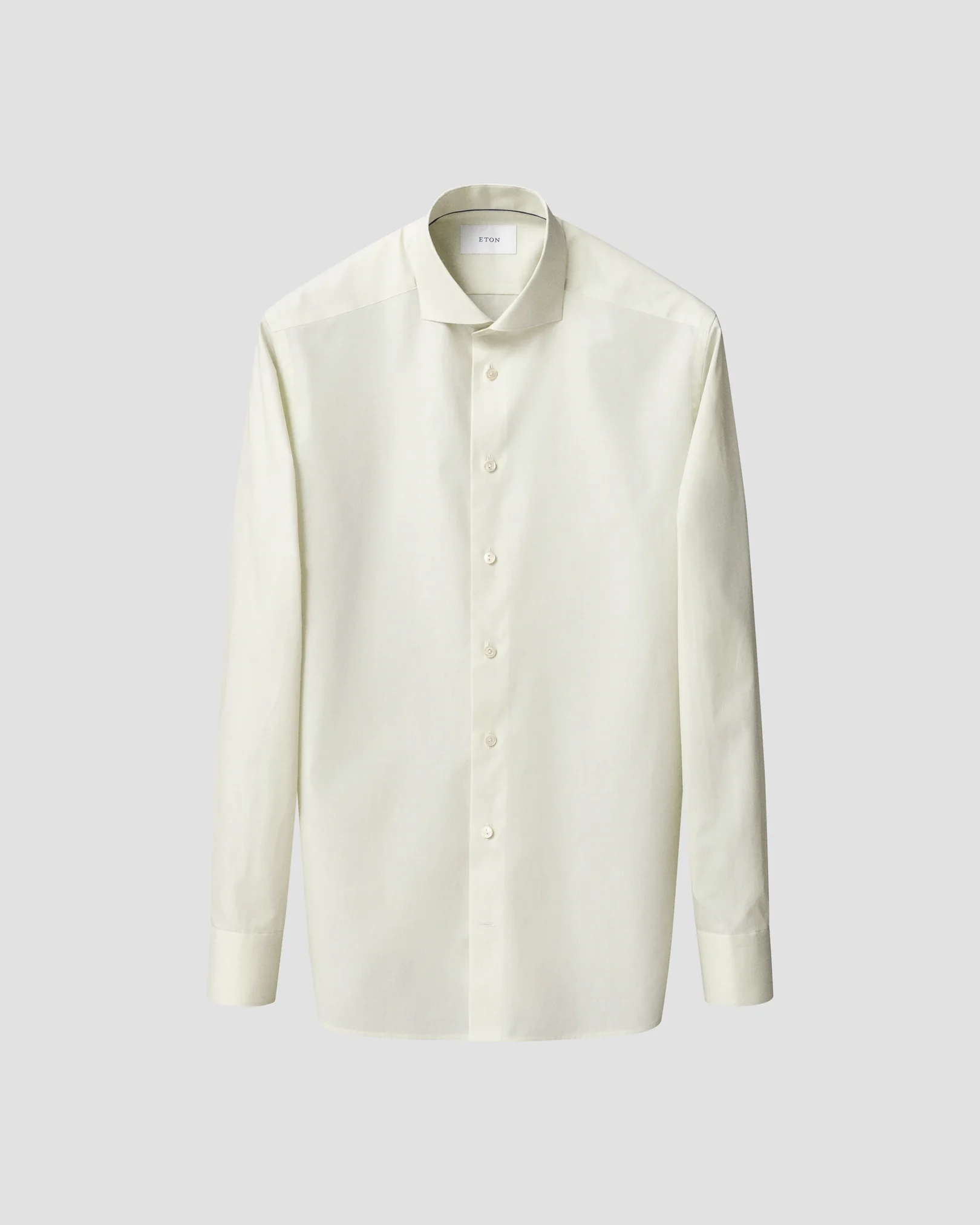 Eton - yellow end on end breeze poplin shirt