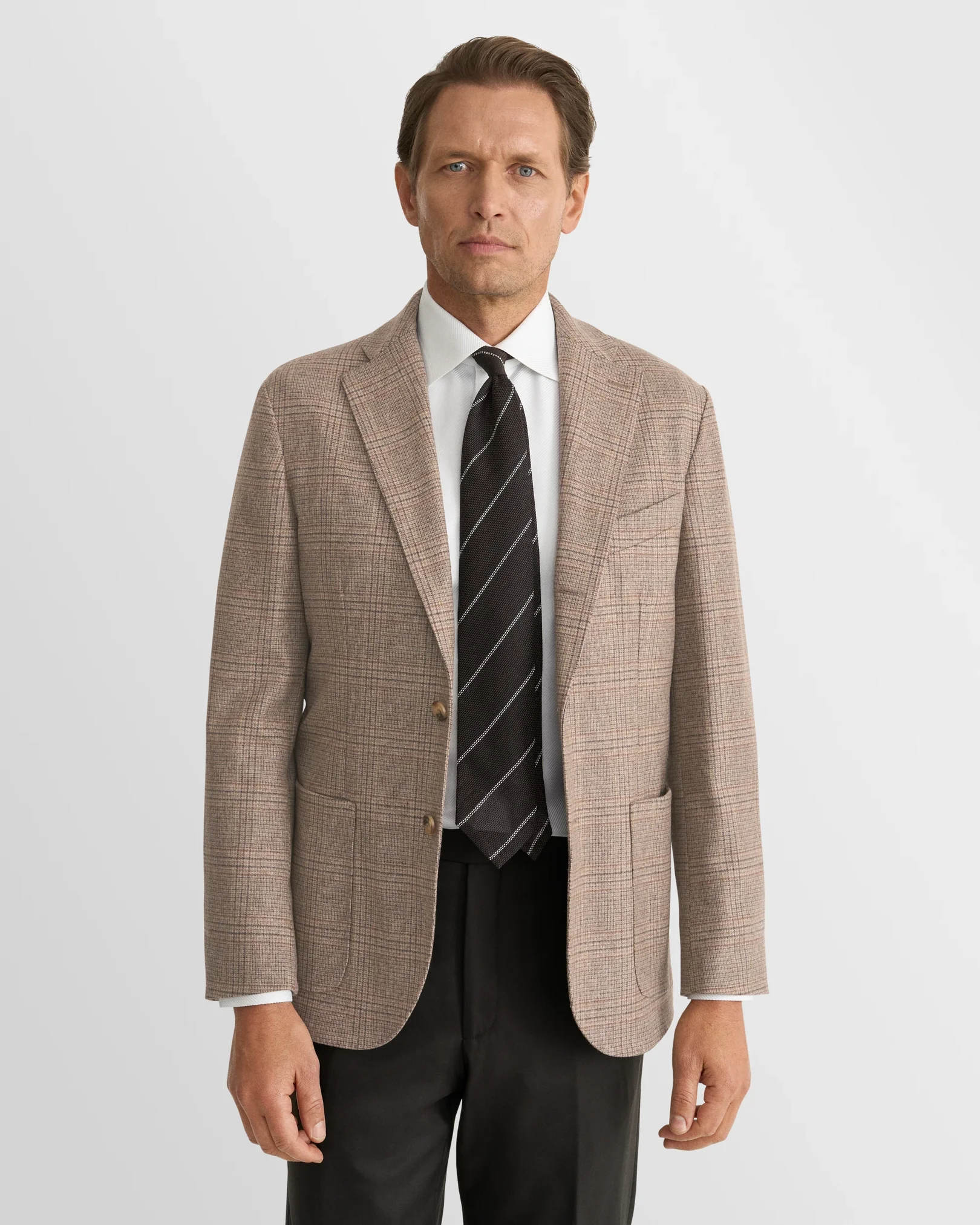 Eton - solid king twill shirt cut away
