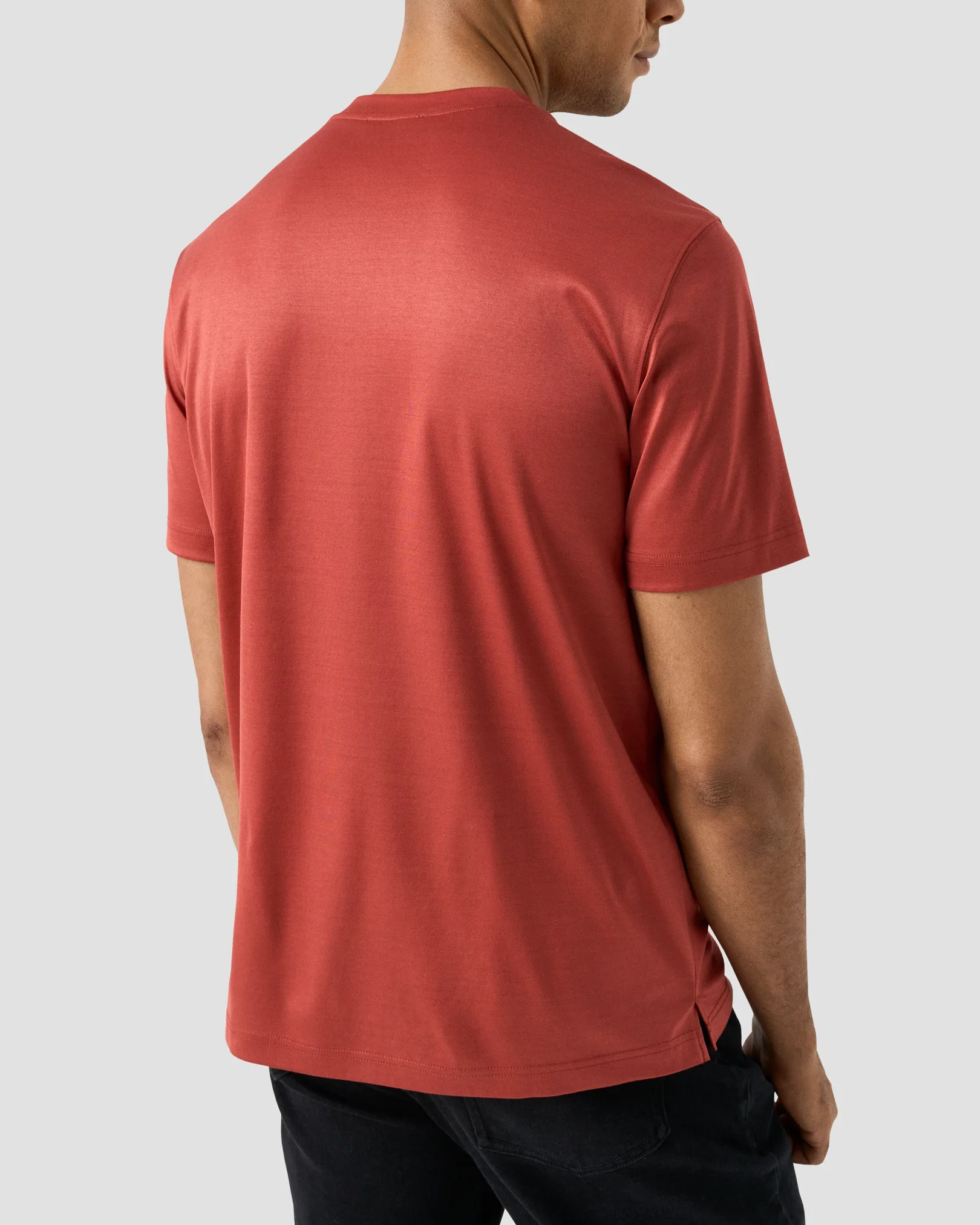Eton - filo di scozia t shirt red filo di scozia t shirt